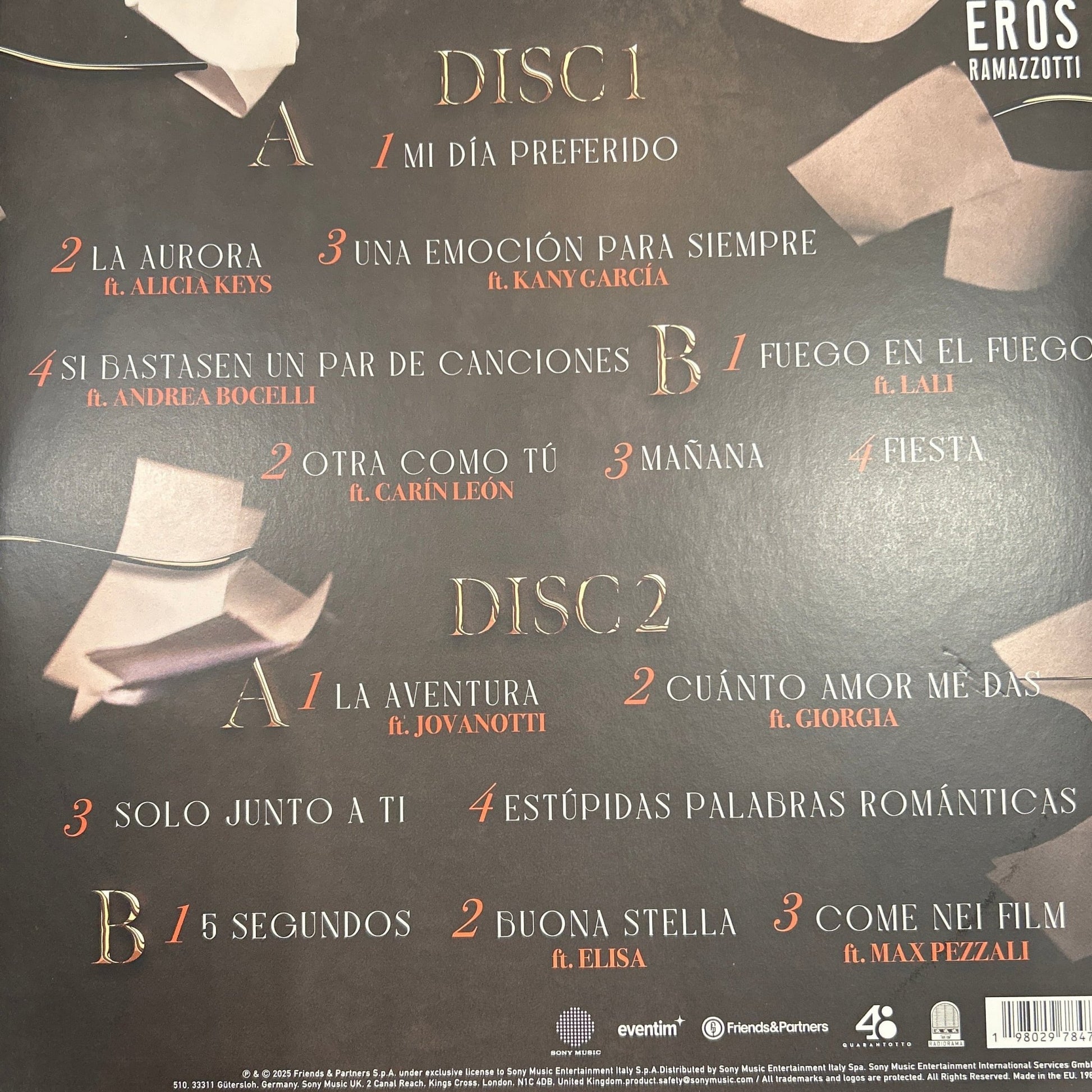 LP Eros Ramazzotti – Una Historia Importante 2ª Mano - DISCOS NAKASHA