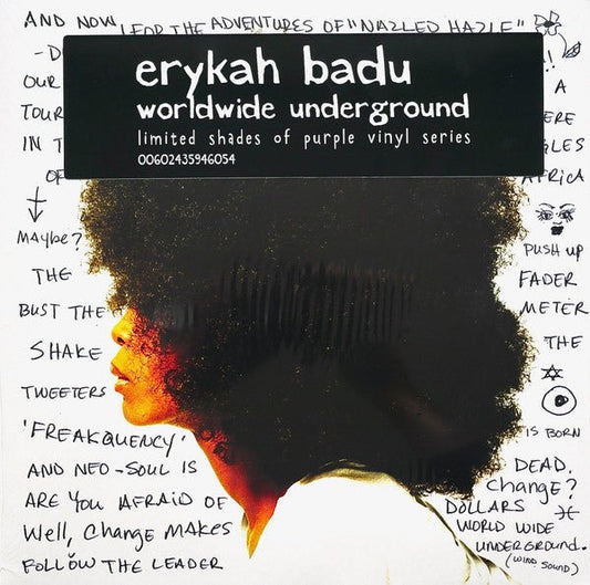 LP Erykah Badu ‎– Worldwide Underground Nuevo precintado - DISCOS NAKASHA