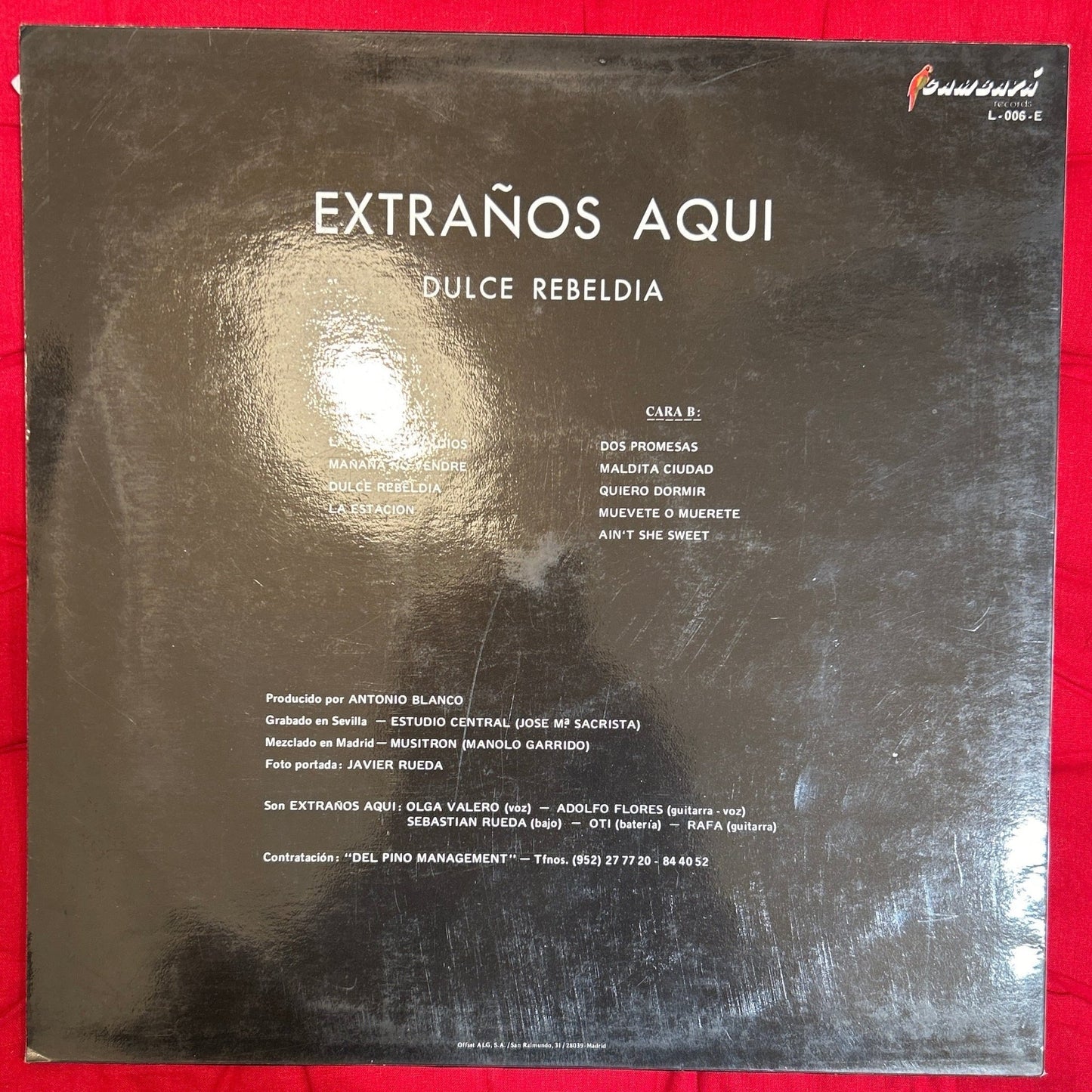 LP Extraños Aquí ‎– Dulce Rebeldia 2ª mano - DISCOS NAKASHA