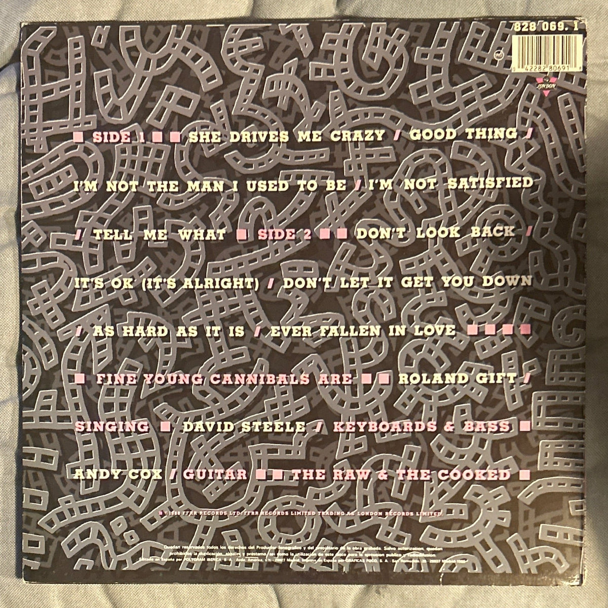 LP Fine Young Cannibals – The Raw & The Cooked 2ª Mano - DISCOS NAKASHA