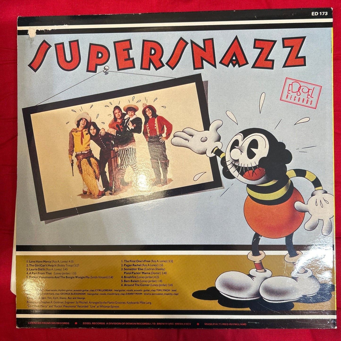 LP Flamin Groovies ‎– Supersnazz 2ª Mano - DISCOS NAKASHA