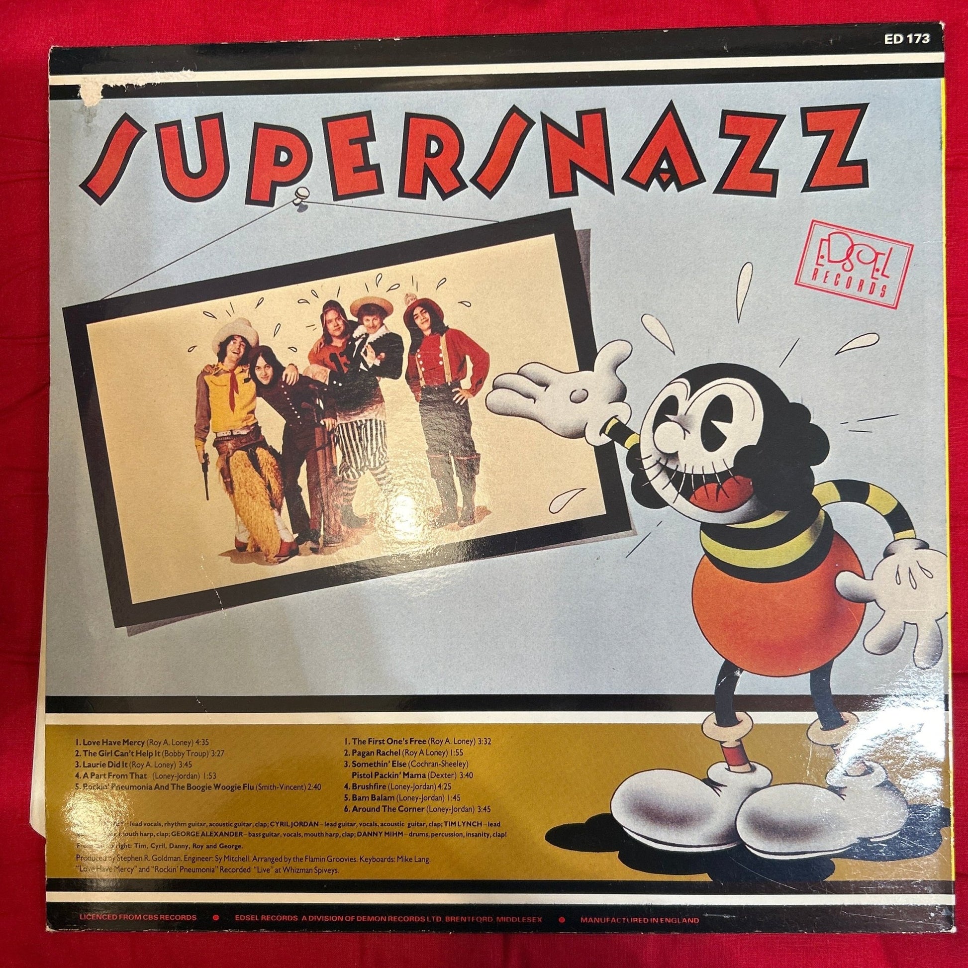 LP Flamin Groovies ‎– Supersnazz 2ª Mano - DISCOS NAKASHA