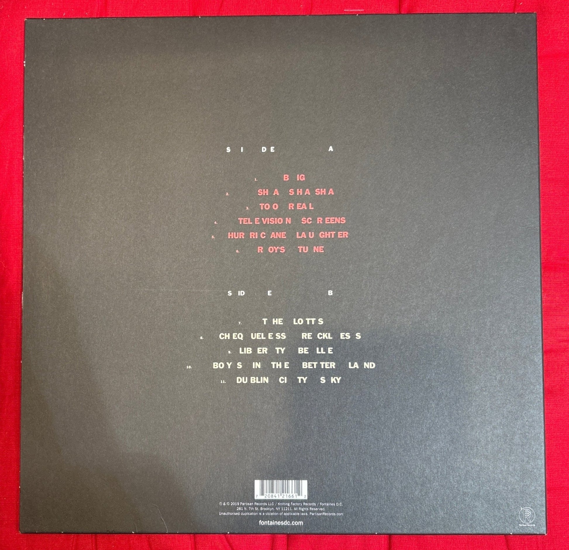 LP Fontaines D.C. ‎– Dogrel 2ª Mano - DISCOS NAKASHA
