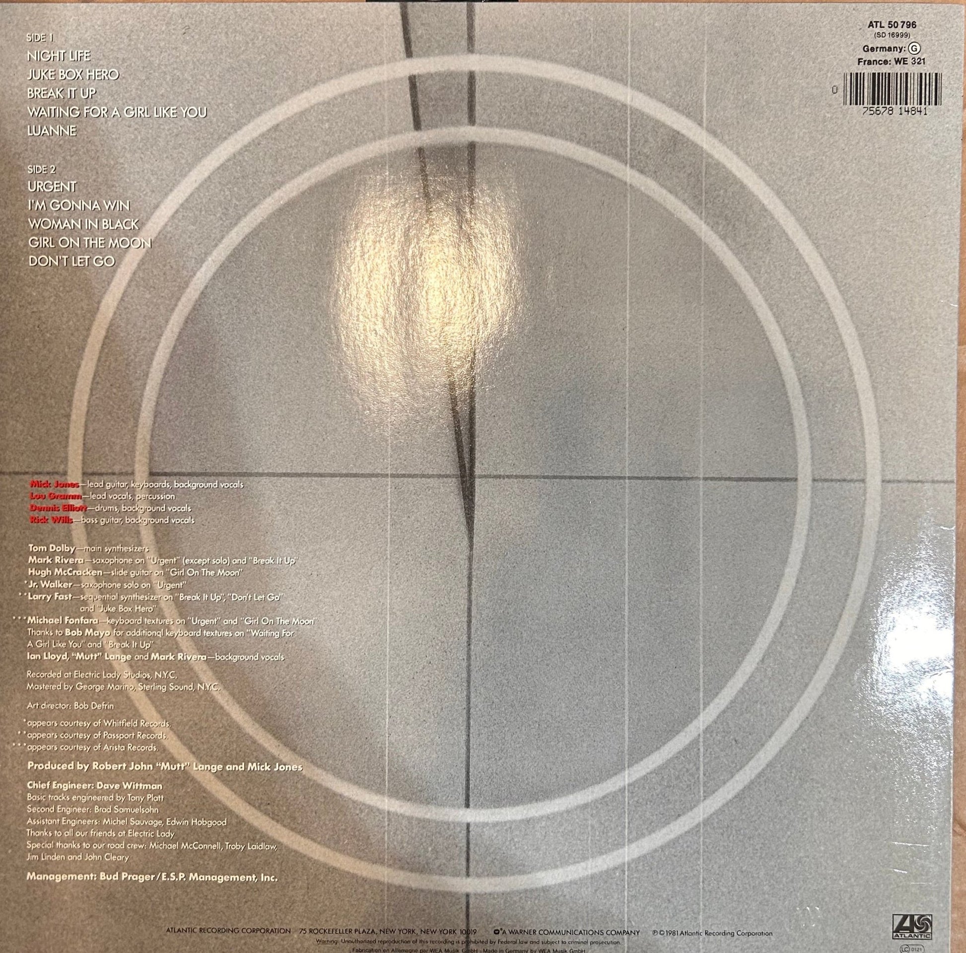 LP Foreigner ‎– 4 2ª mano - DISCOS NAKASHA