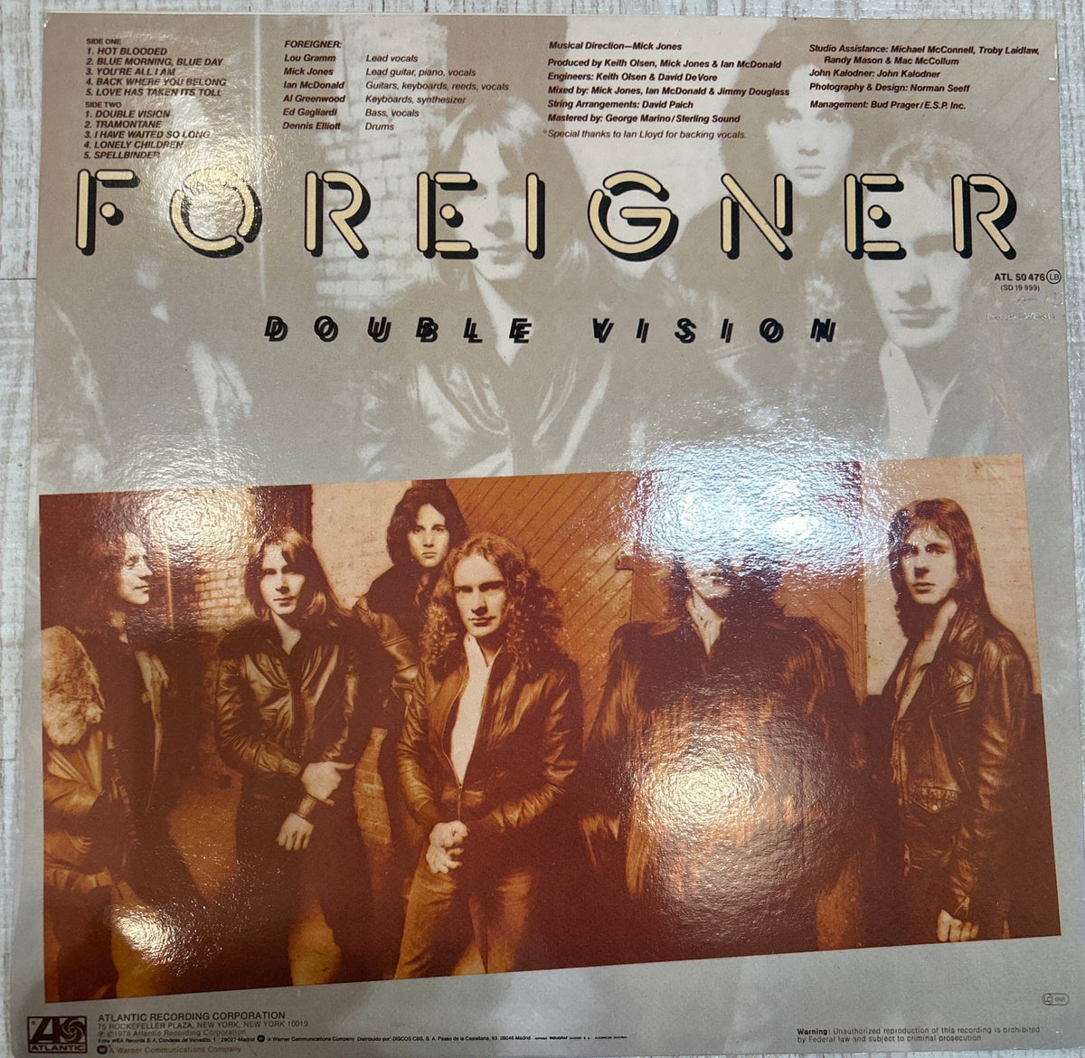 LP Foreigner - Double visión 2ª mano - DISCOS NAKASHA