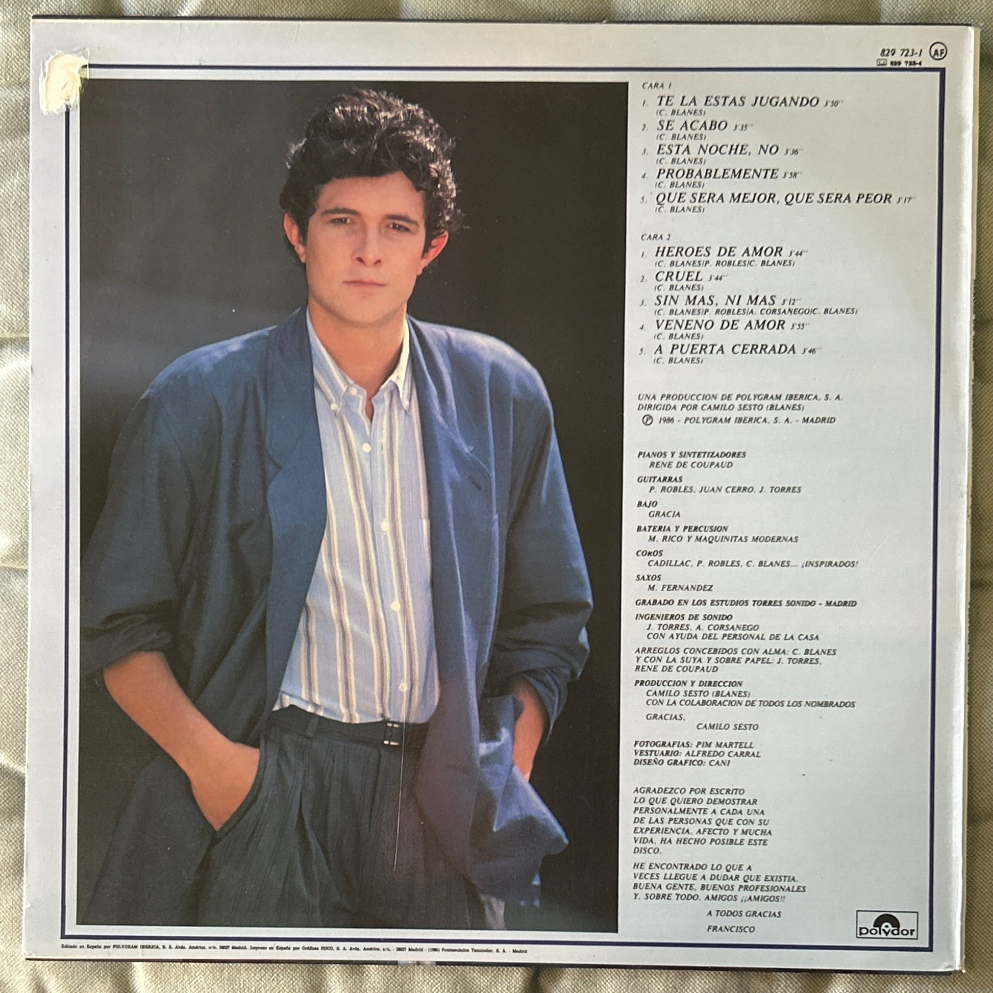 LP Francisco ‎– Heroes De Amor Mano (Producto exclusivo recogida en tienda) - DISCOS NAKASHA