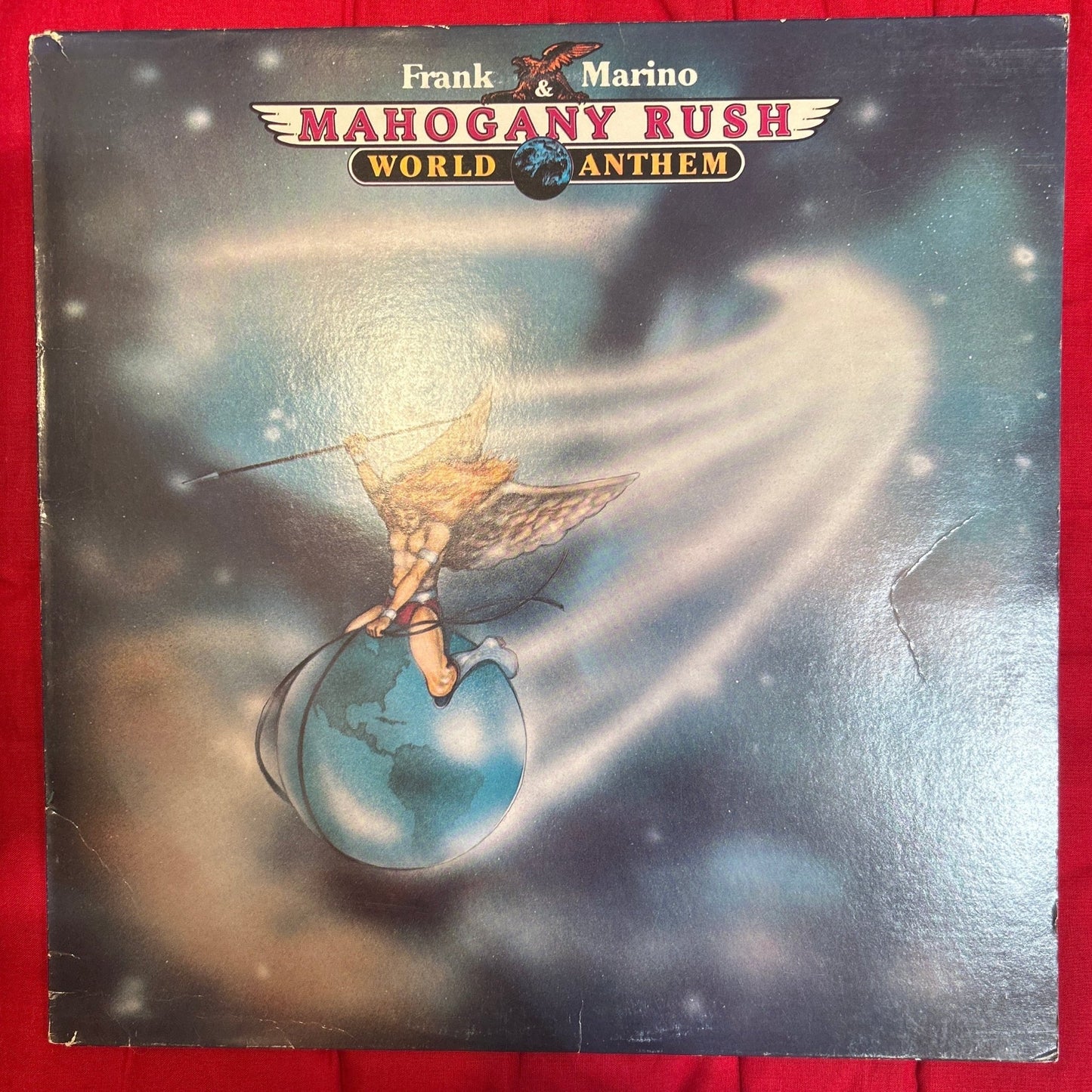 LP Frank Marino & Mahogany Rush ‎– World Anthem Ed. USA 2ª Mano - DISCOS NAKASHA