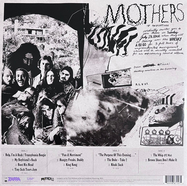 LP Frank Zappa & The Mothers Of Invention* – Whisky A Go Go, 1968: Highlights Nuevo precintado - DISCOS NAKASHA