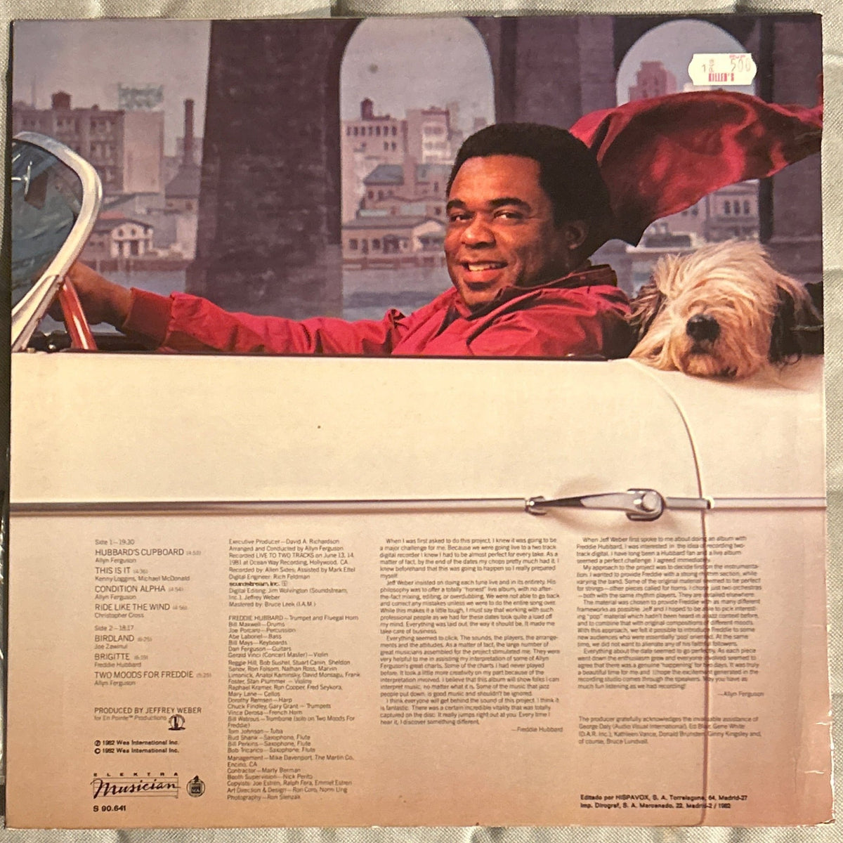 LP Freddie Hubbard – Ride Like The Wind 2ª Mano - DISCOS NAKASHA