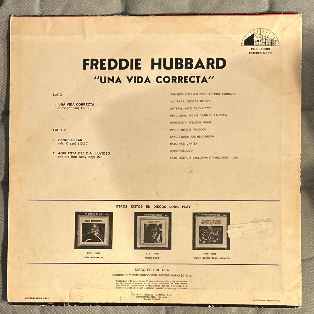 LP Freddie Hubbard - Una vida correcta Ed. Argentina 2ª Mano - DISCOS NAKASHA