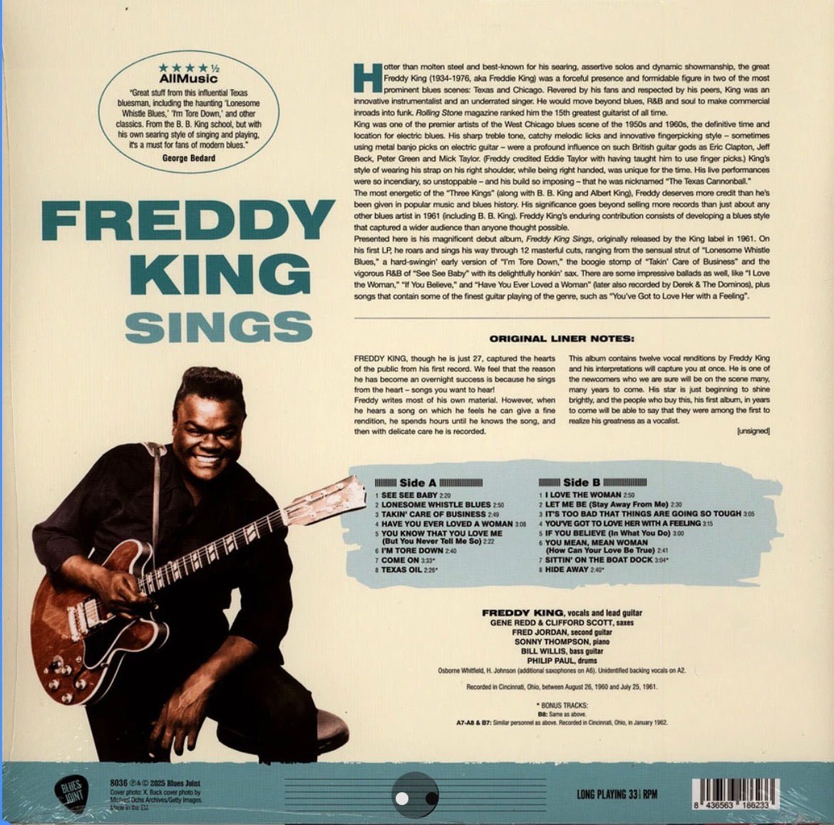 LP Freddie King – Freddy King Sings Nuevo precintado - DISCOS NAKASHA
