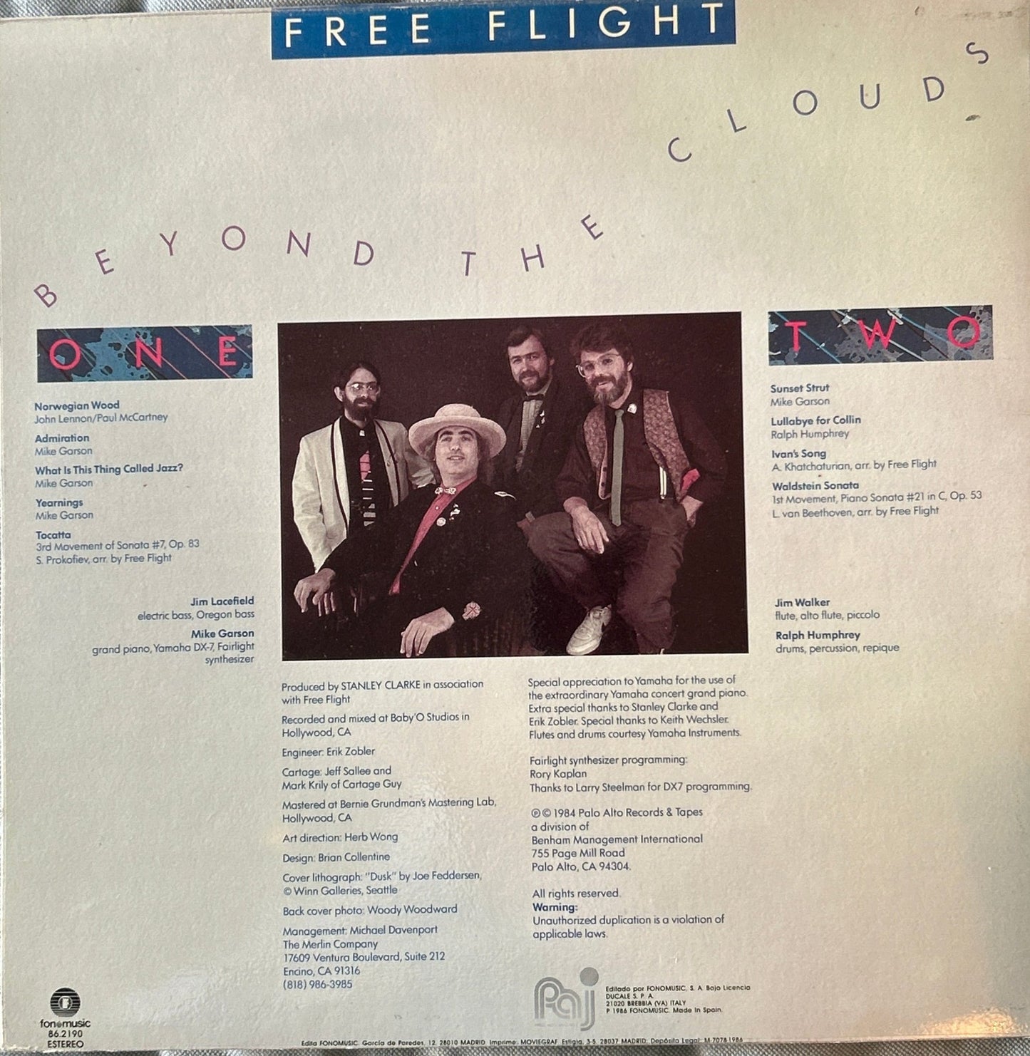 LP Free Flight ‎– Beyond The Clouds 2ª Mano - DISCOS NAKASHA