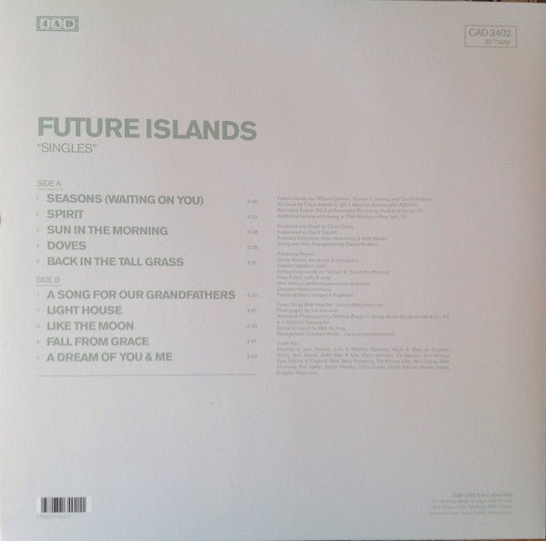 LP Future Islands ‎– Singles Nuevo precintado - DISCOS NAKASHA