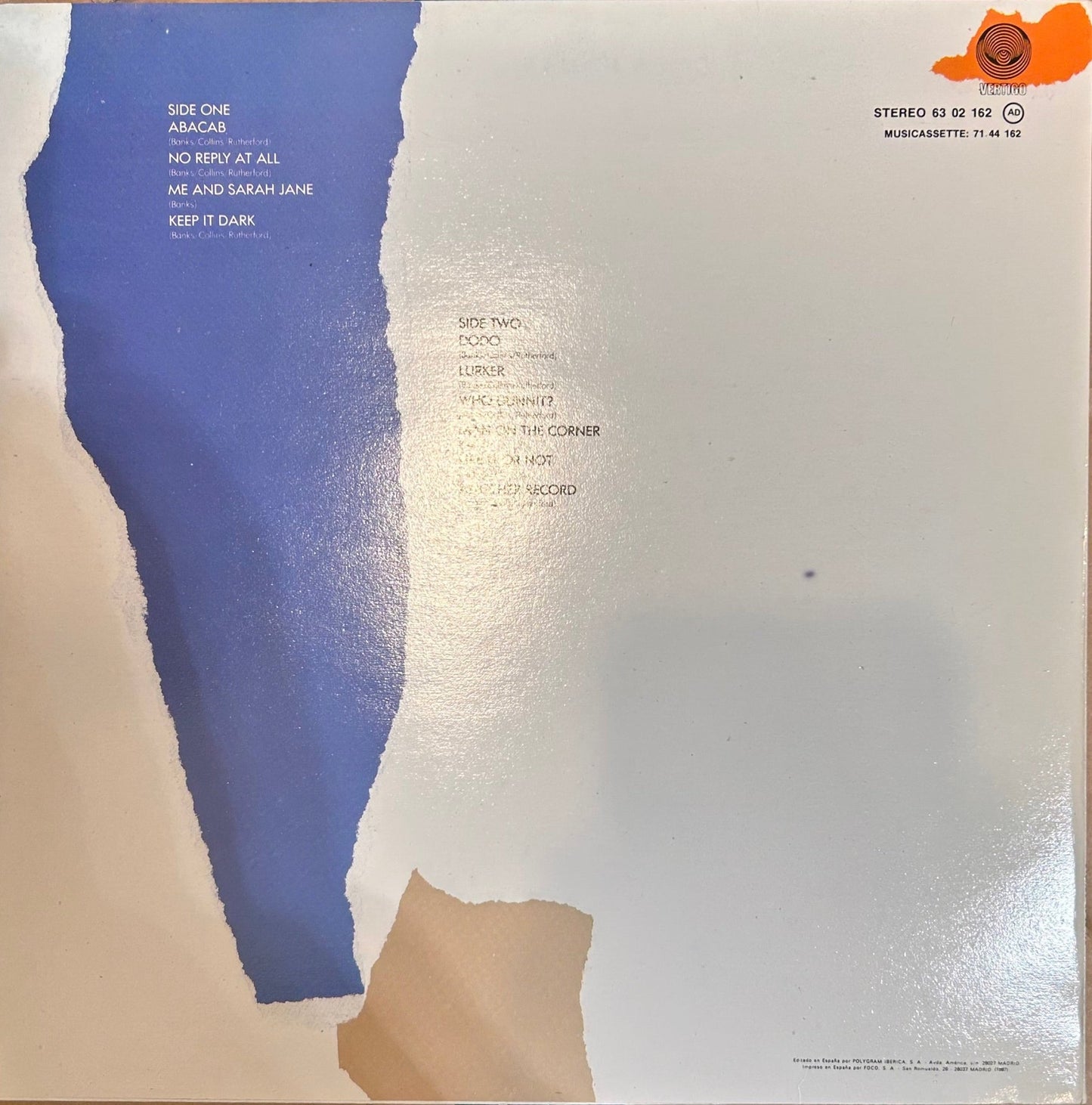 LP Genesis ‎– Abacab 2ª Mano - DISCOS NAKASHA