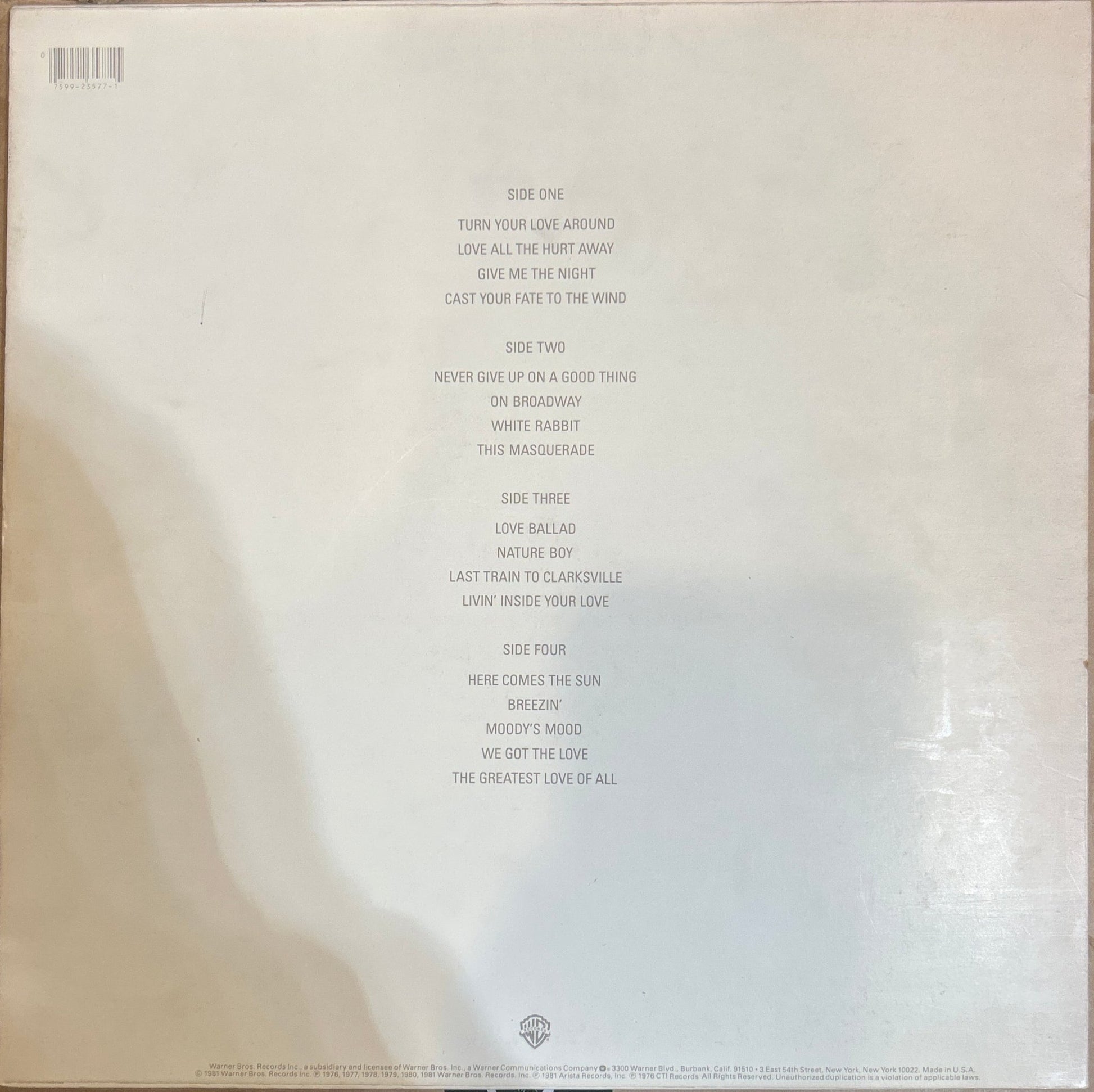 LP George Benson ‎– The George Benson Collection 2ª Mano - DISCOS NAKASHA