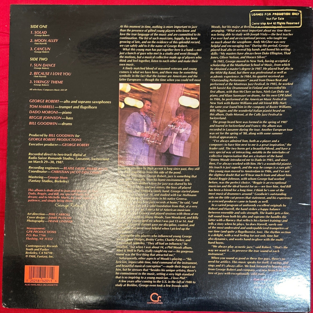 LP George Robert-Tom Harrell Quintet ‎– Sun Dance 2ª Mano - DISCOS NAKASHA