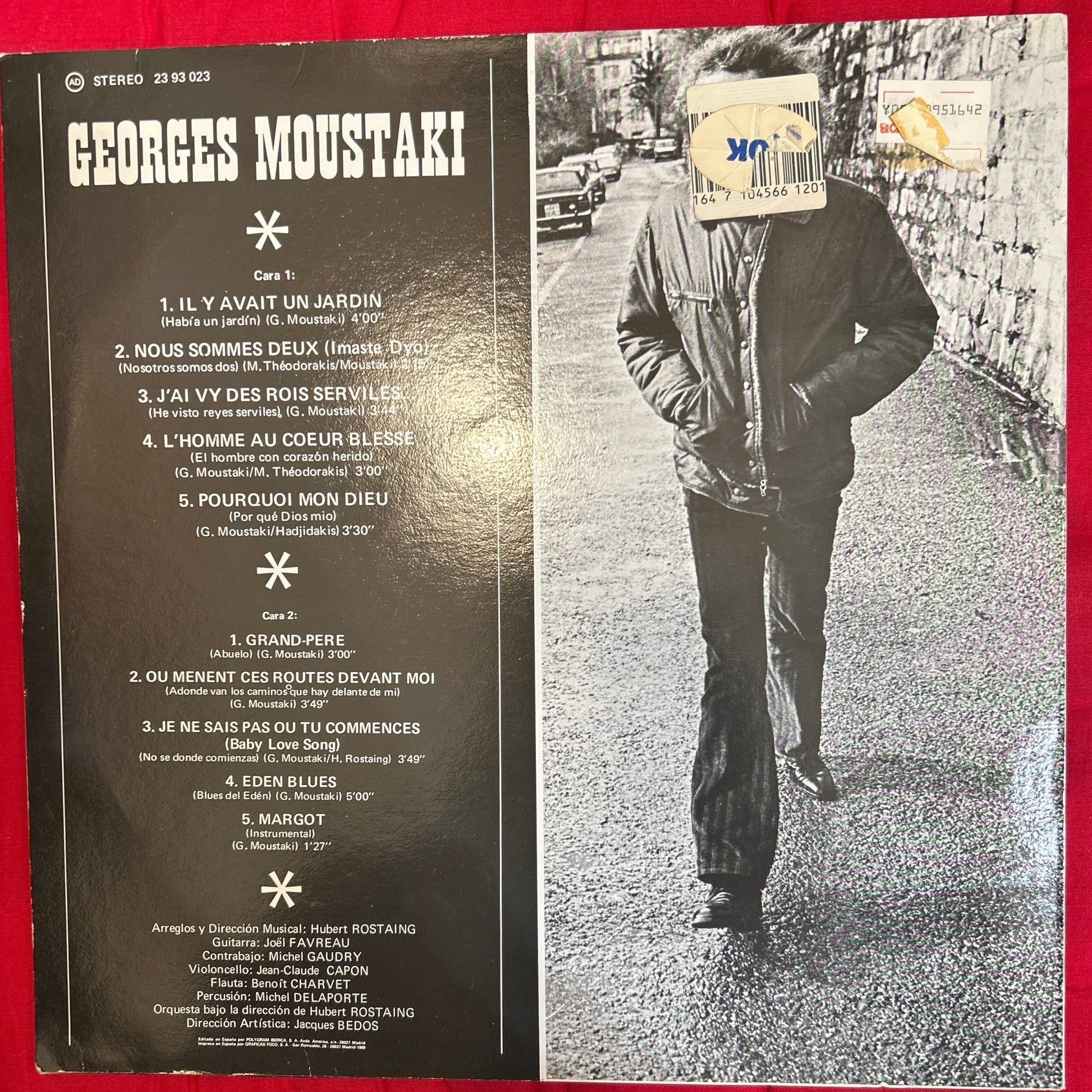 LP Georges Moustaki – Moustaki 2ª Mano (Producto exclusivo recogida en tienda) - DISCOS NAKASHA