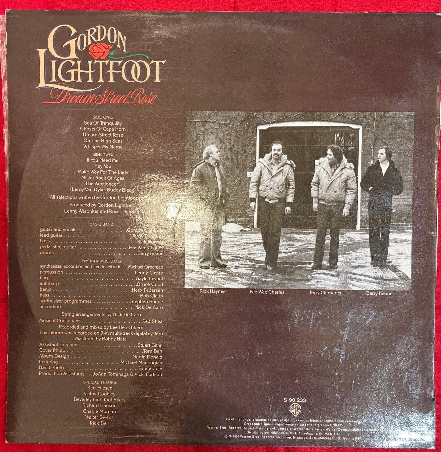 LP Gordon Lightfoot ‎– Dream Street Rose 2ª Mano (Producto exclusivo recogida en tienda) - DISCOS NAKASHA