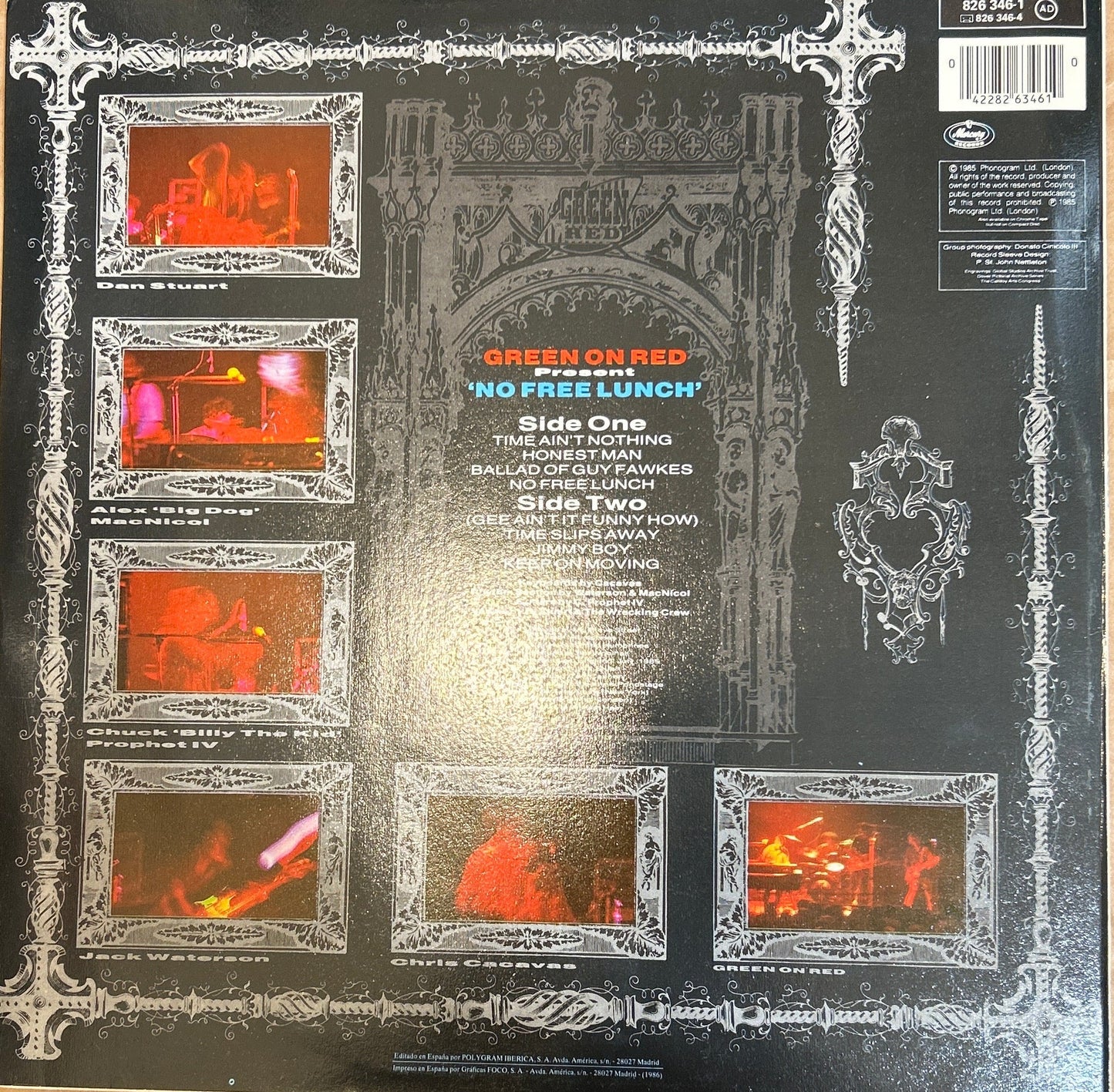 LP Green On Red ‎– No Free Lunch 2ª mano - DISCOS NAKASHA