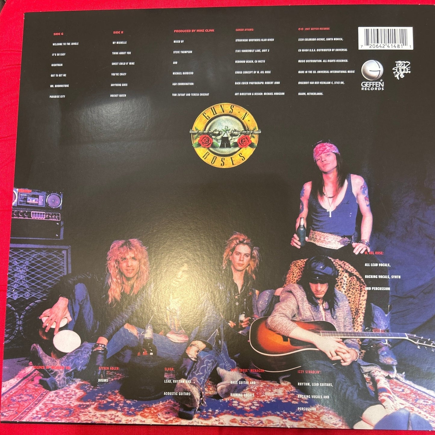 LP Guns N' Roses ‎– Appetite For Destruction 2ª mano - DISCOS NAKASHA