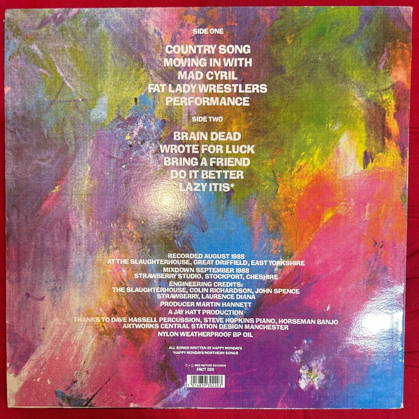 LP Happy Mondays – Bummed 2ª Mano - DISCOS NAKASHA