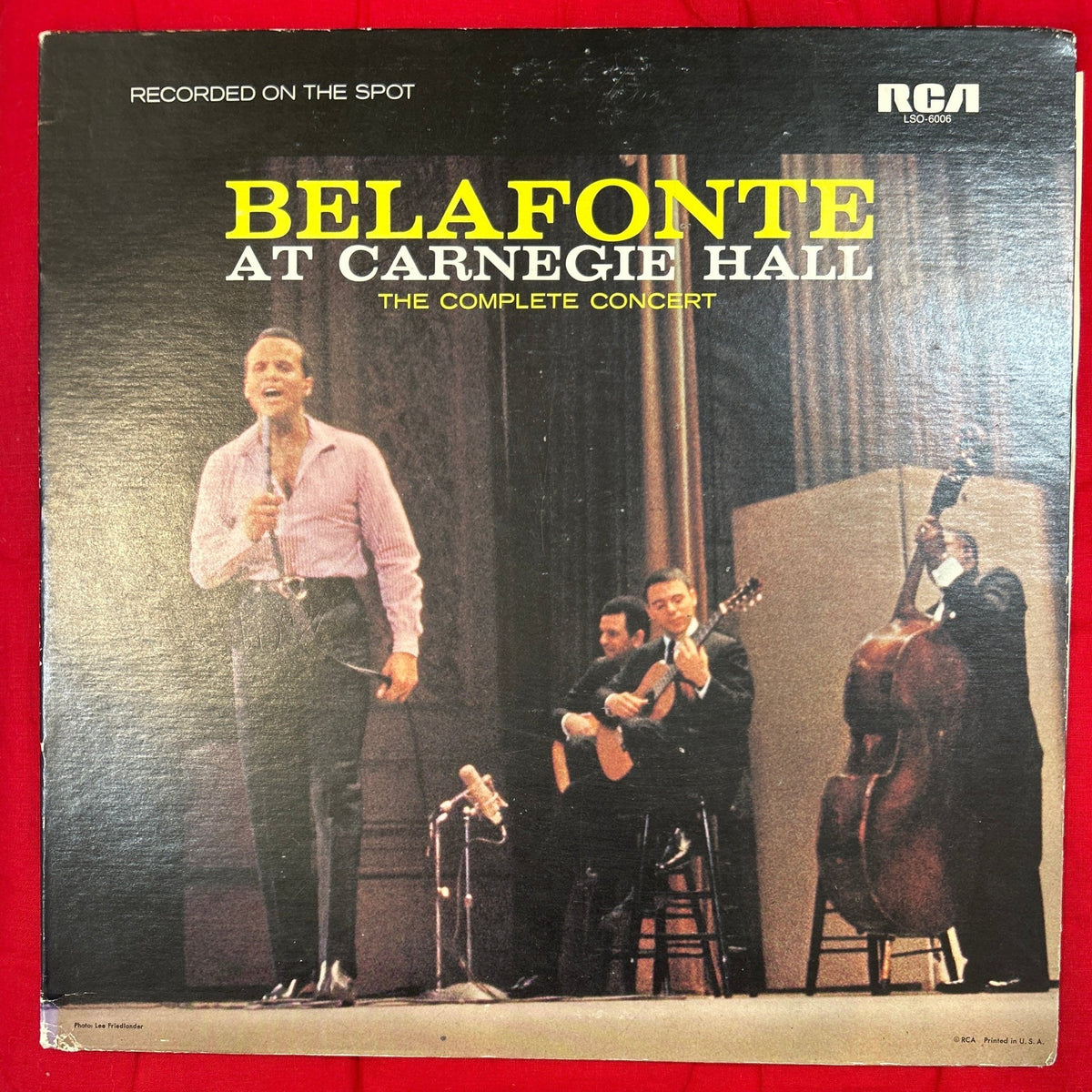 LP Harry Belafonte ‎– Belafonte At Carnegie Hall The Complete Concert 2ª Mano - DISCOS NAKASHA