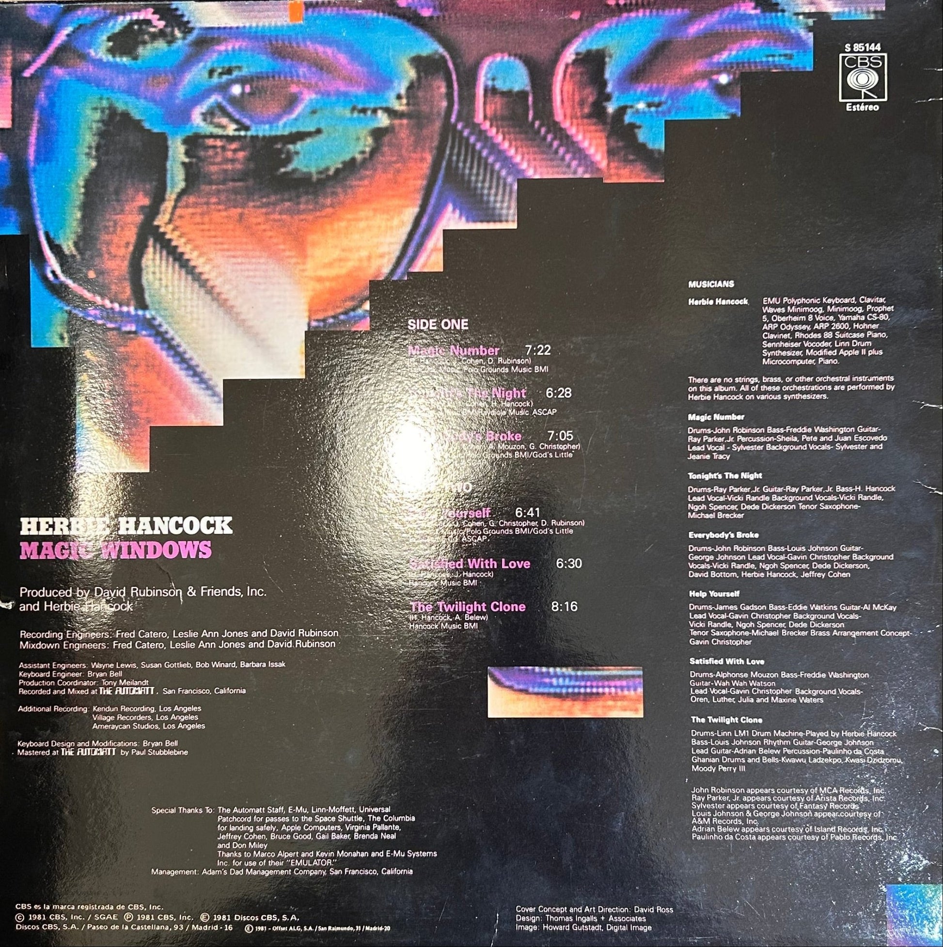 LP Herbie Hancock ‎– Magic Windows 2ª Mano - DISCOS NAKASHA