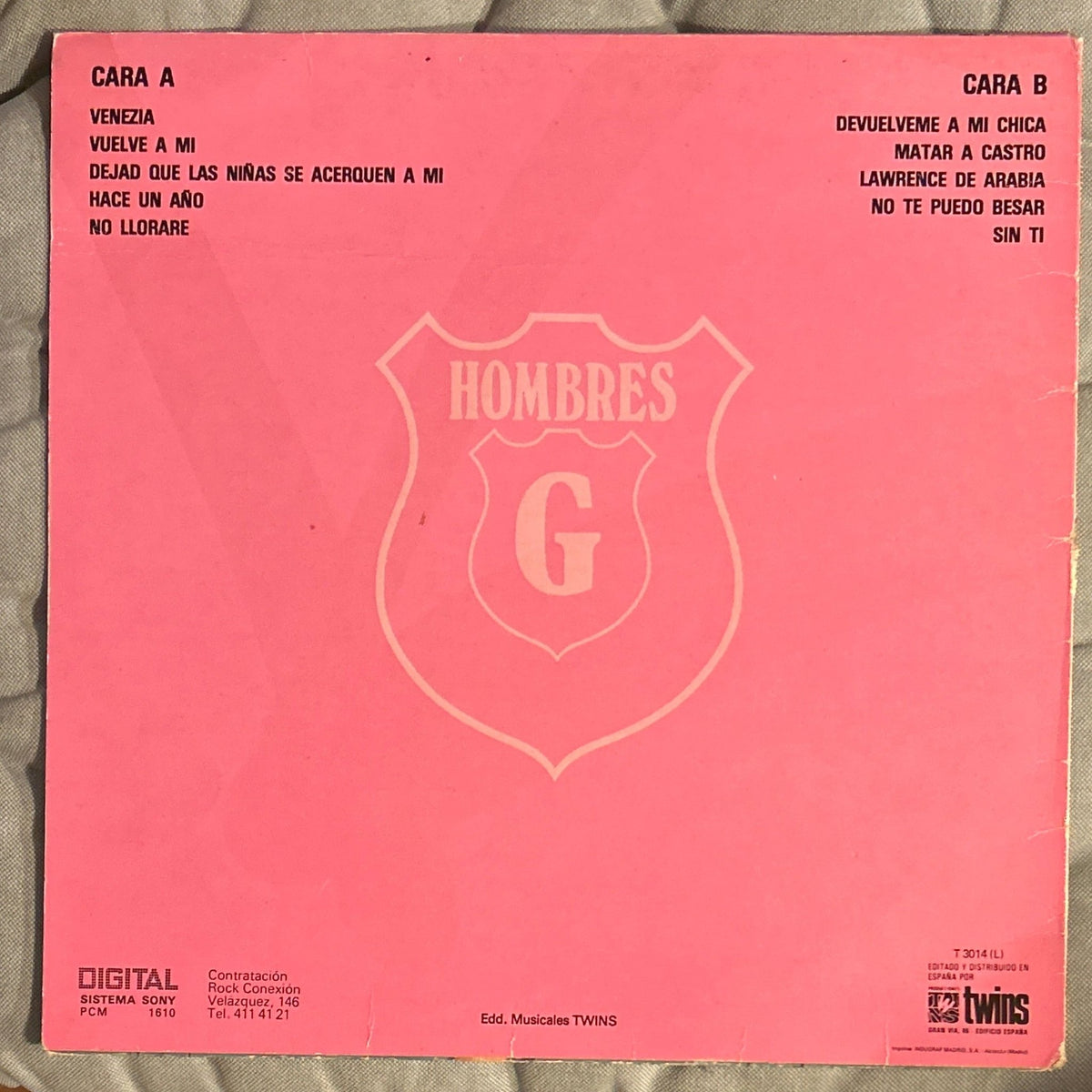 LP Hombres G ‎– Hombres G 2ª Mano - DISCOS NAKASHA