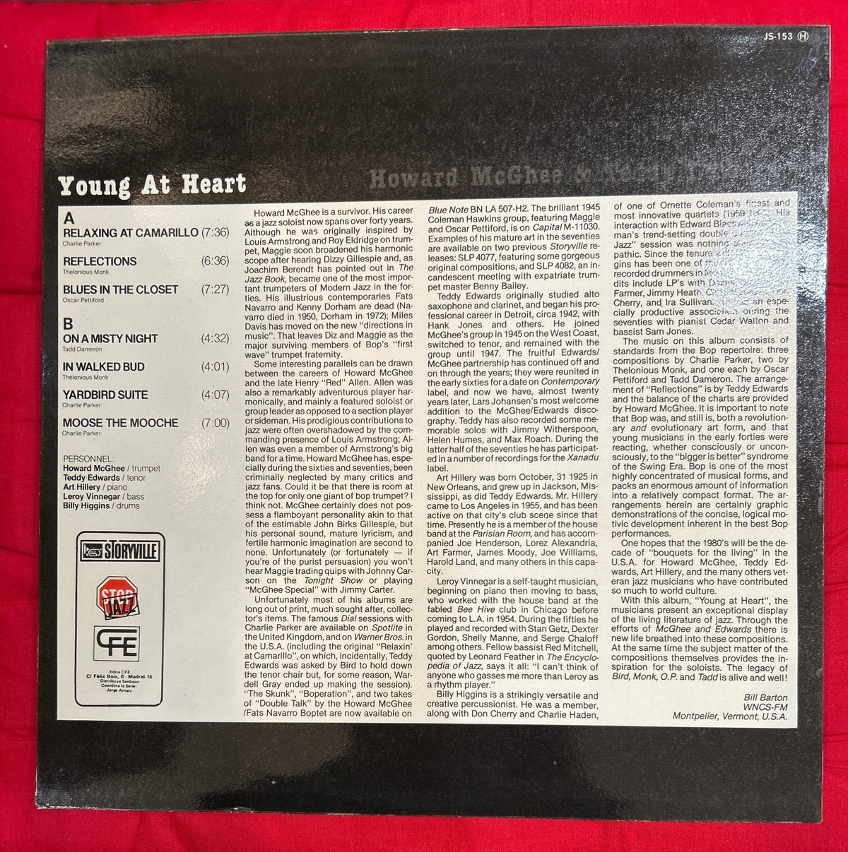 LP Howard McGhee & Teddy Edwards ‎– Young At Heart 2ª Mano - DISCOS NAKASHA