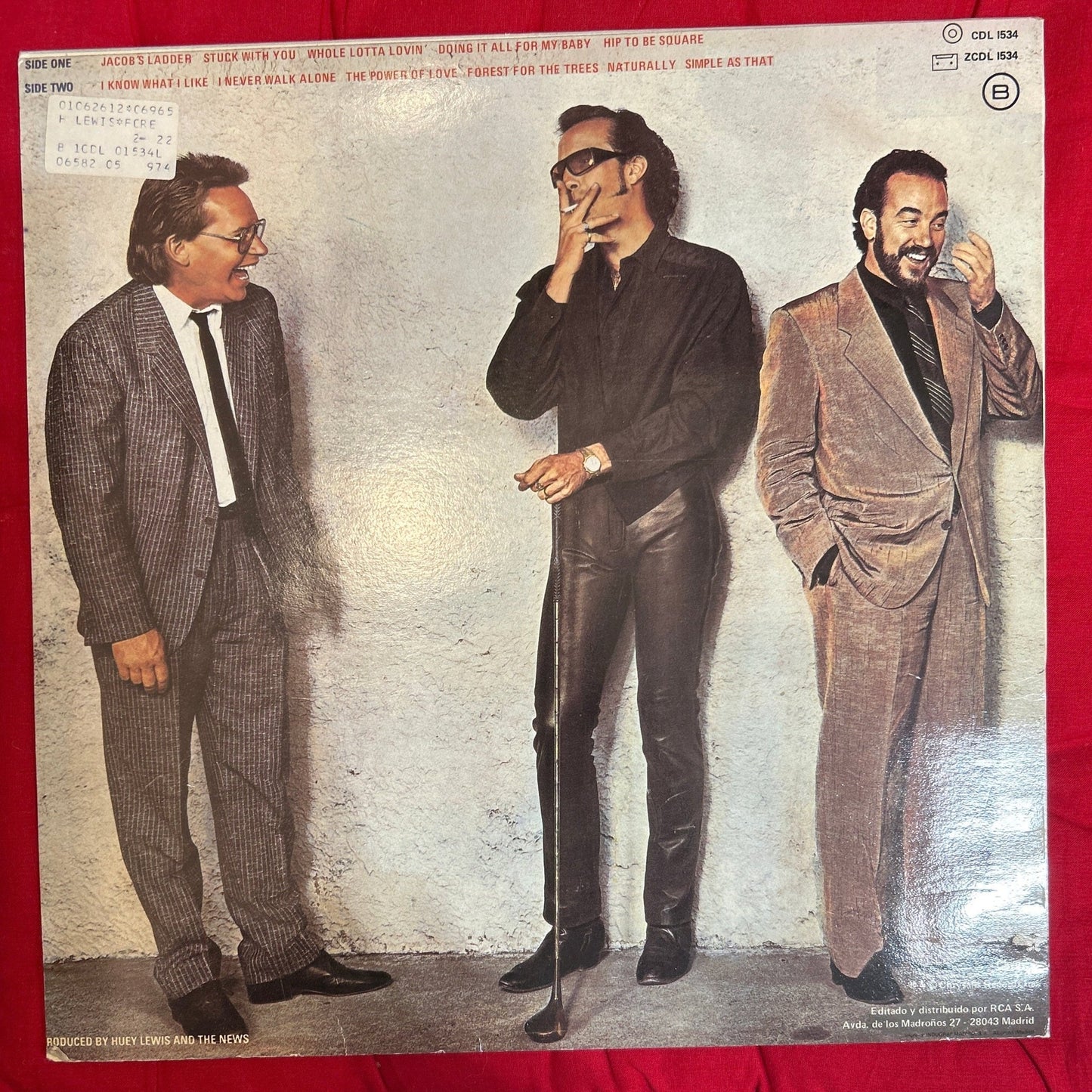 LP Huey Lewis And The News ‎– Fore! 2ª mano - DISCOS NAKASHA