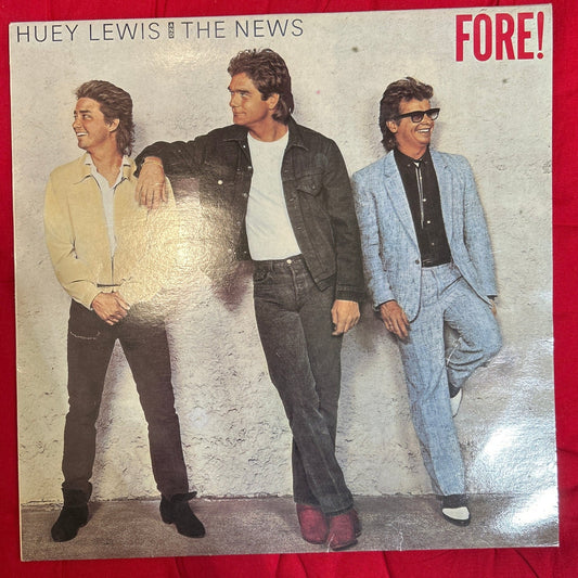 LP Huey Lewis And The News ‎– Fore! 2ª mano - DISCOS NAKASHA