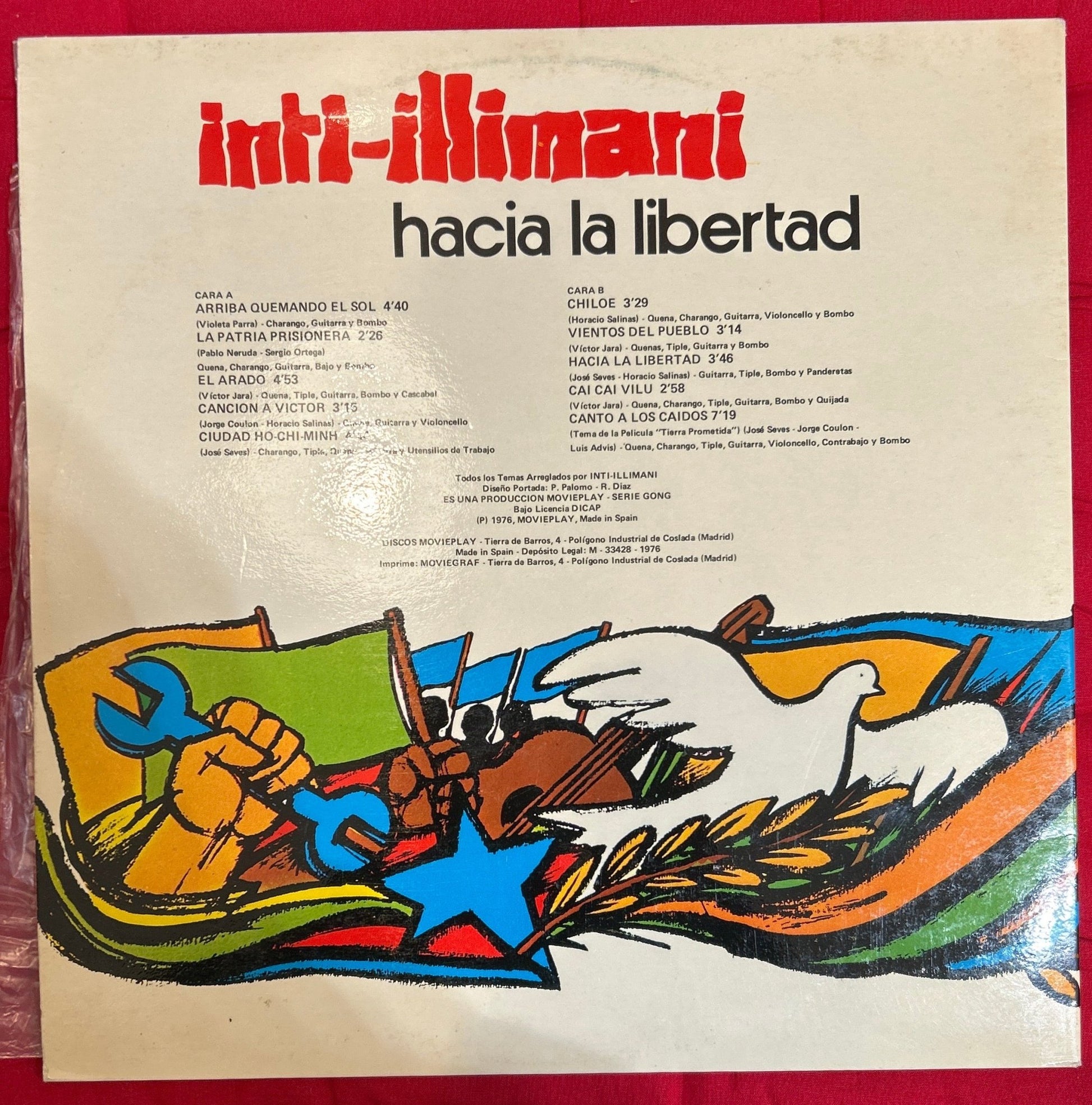 LP Inti - Illimani ‎– Hacia La Libertad 2ª Mano - DISCOS NAKASHA