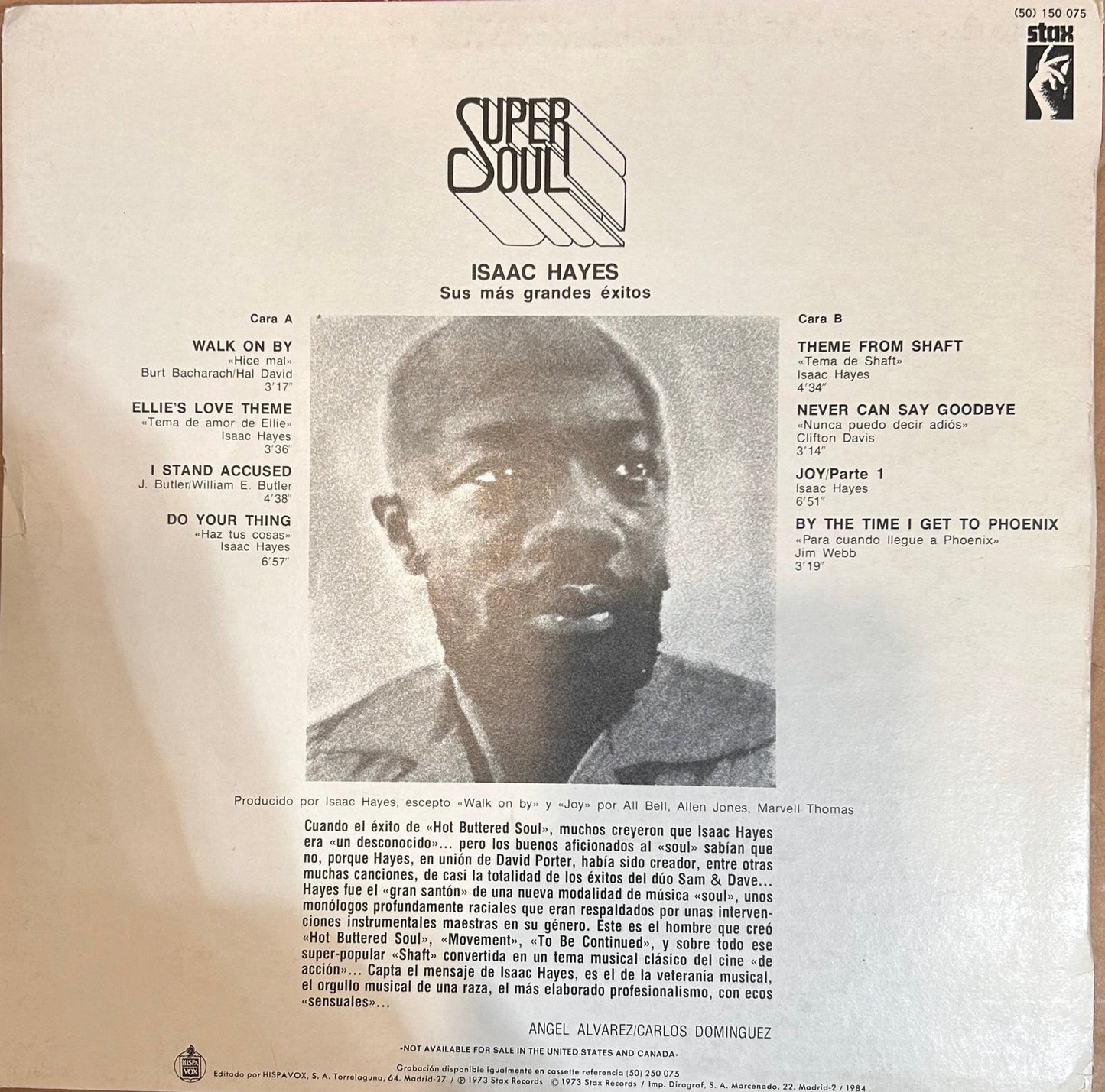 LP Isaac Hayes ‎– Sus Mas Grandes Exitos 2ª Mano - DISCOS NAKASHA