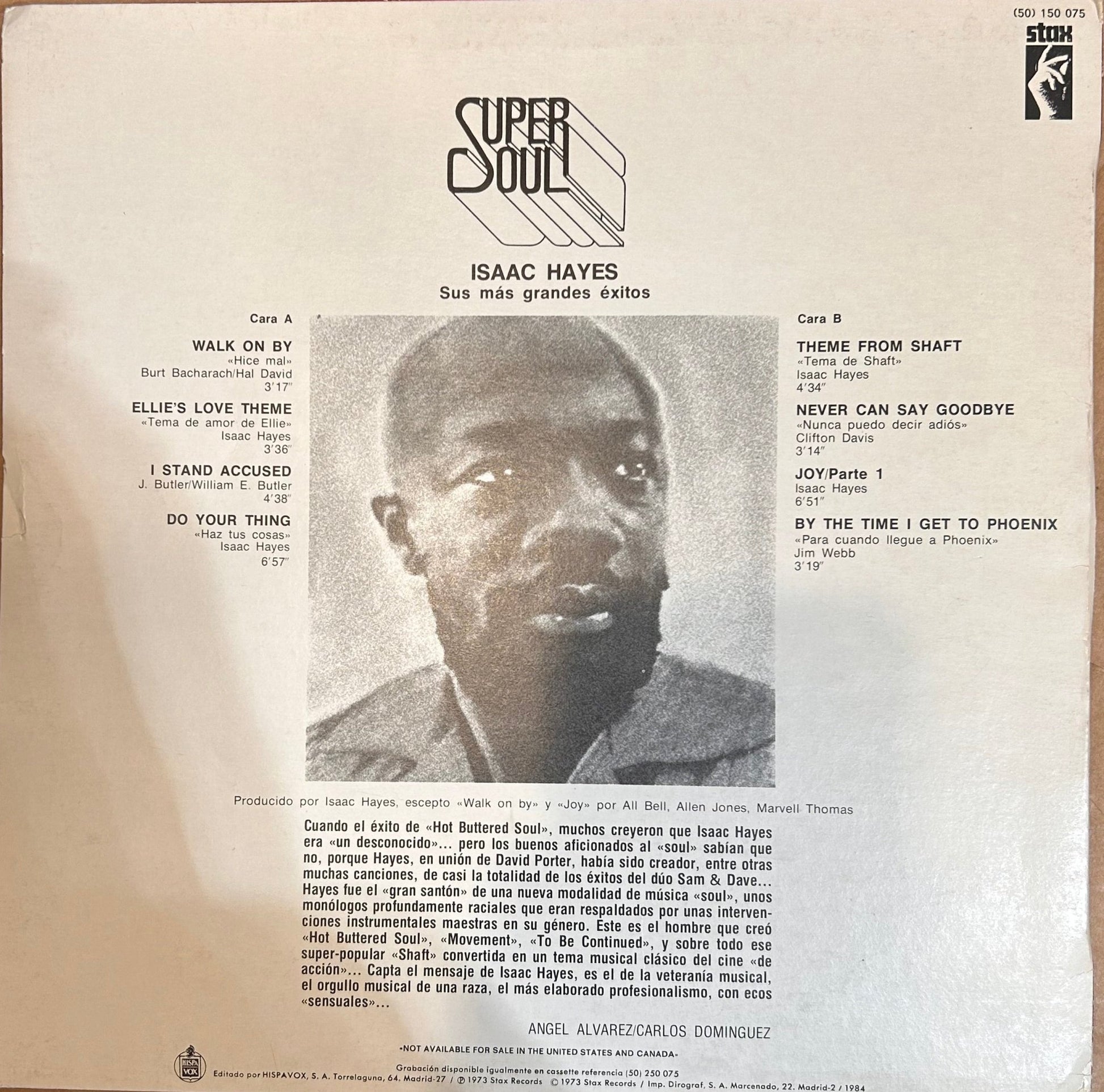 LP Isaac Hayes ‎– Sus Mas Grandes Exitos 2ª Mano - DISCOS NAKASHA