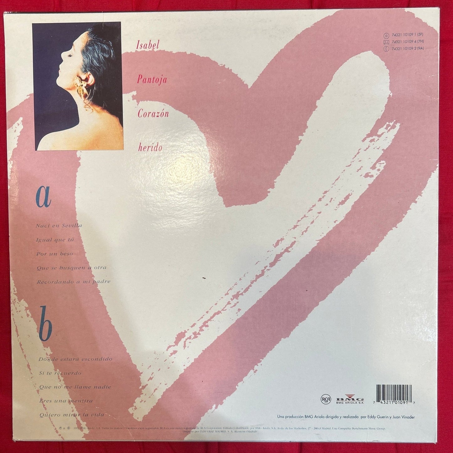 LP Isabel Pantoja ‎– Corazón Herido 2ª Mano - DISCOS NAKASHA