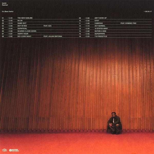 LP Isaiah Rashad – It's Been Awful Nuevo precintado - DISCOS NAKASHA