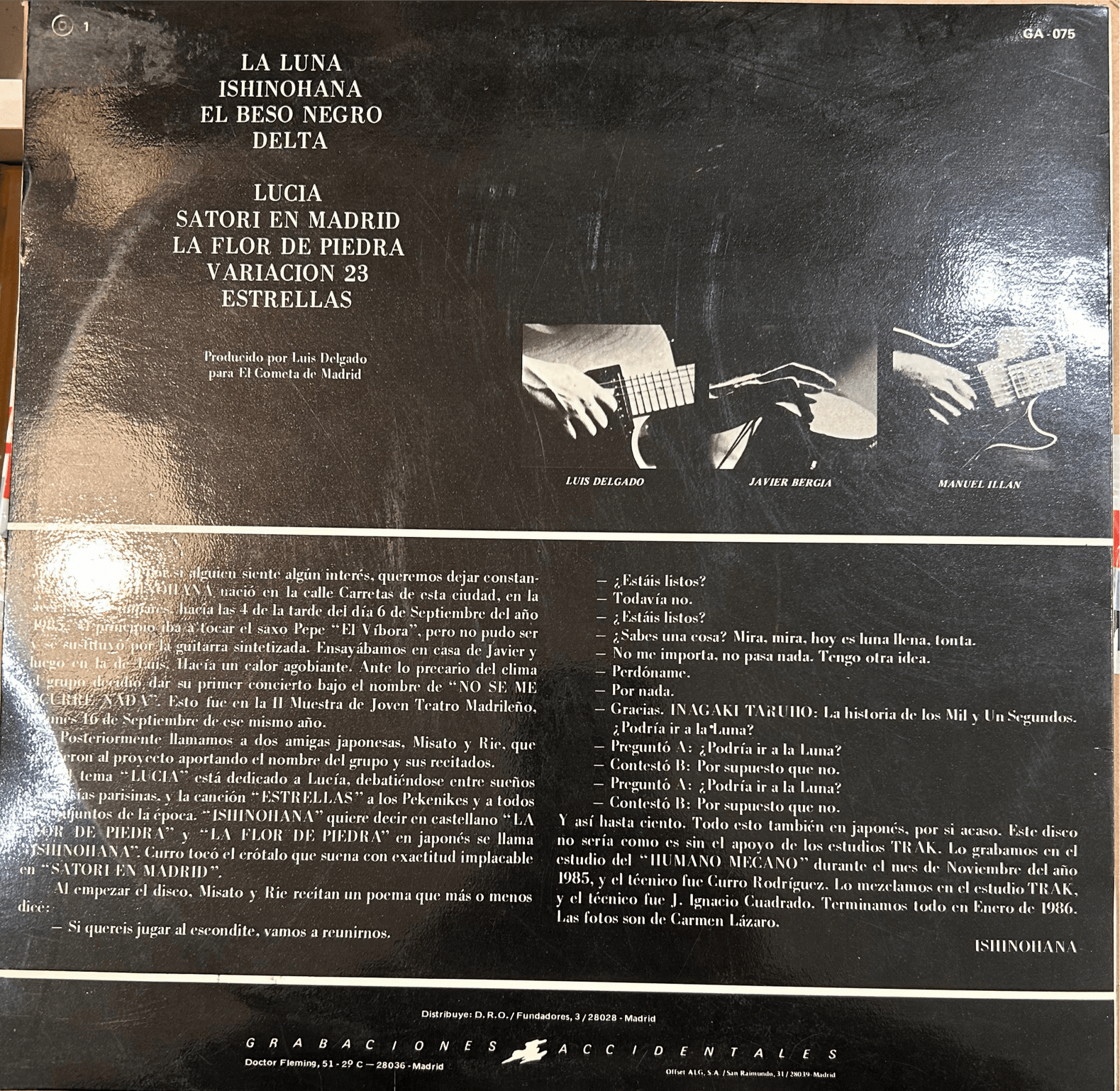 LP Ishinohana ‎– La Flor De Piedra 2ª Mano - DISCOS NAKASHA