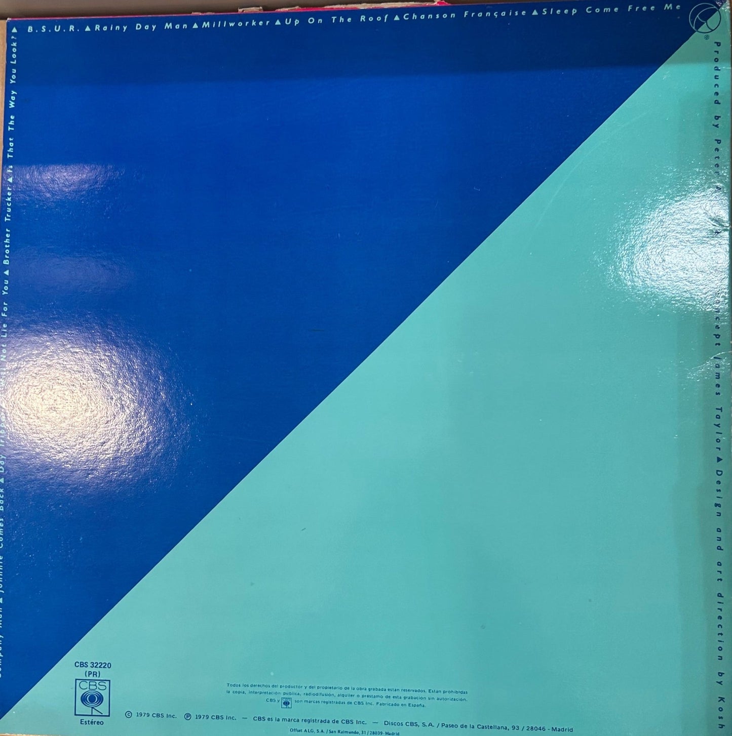 LP James Taylor ‎– Flag 2ª Mano - DISCOS NAKASHA