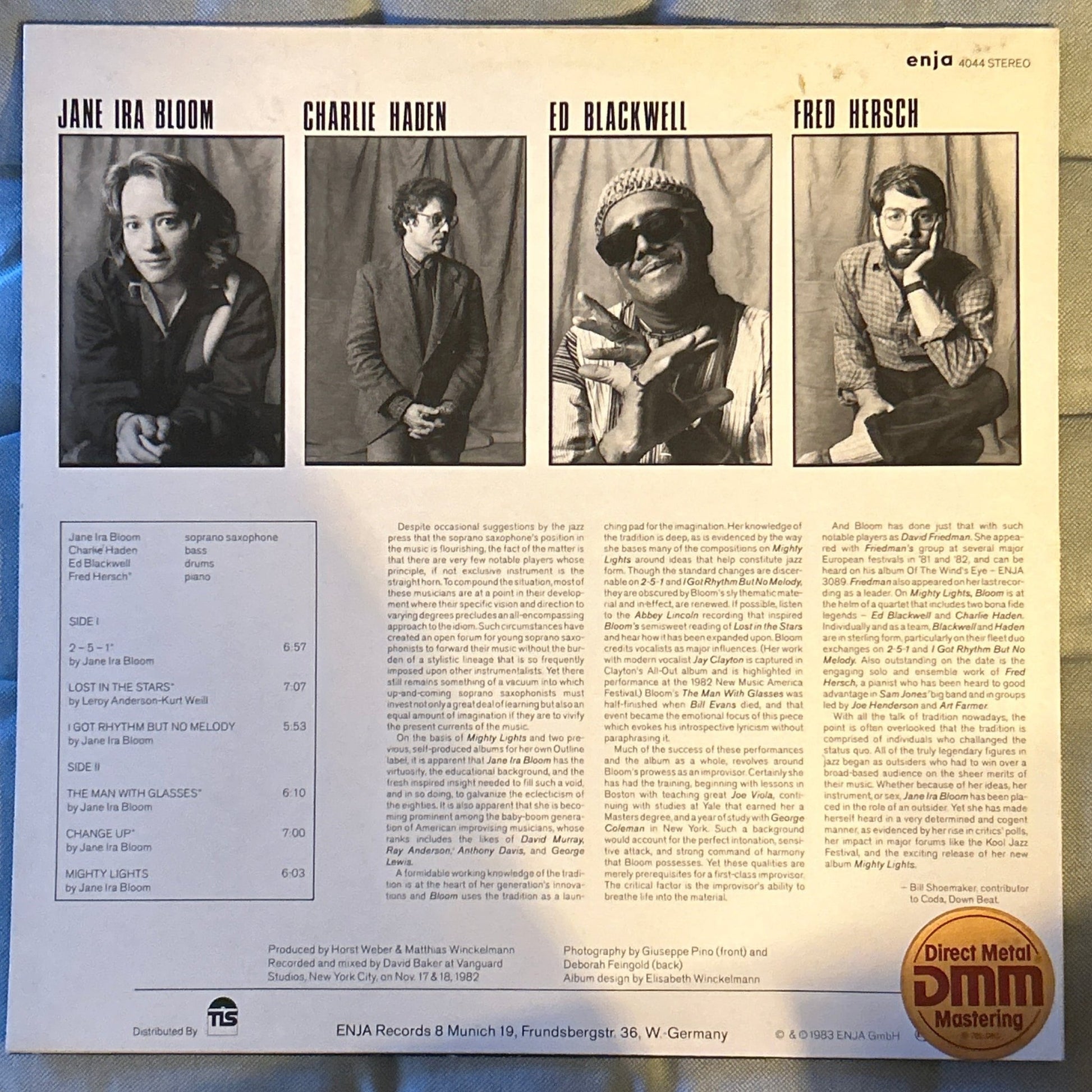 LP Jane Ira Bloom ‎– Mighty Lights Ed. Alemana 2ª Mano - DISCOS NAKASHA