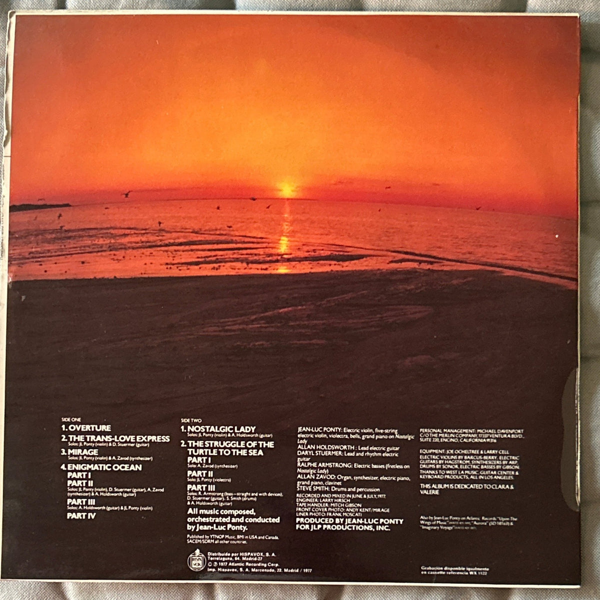 LP Jean-Luc Ponty ‎– Enigmatic Ocean 2ª Mano - DISCOS NAKASHA