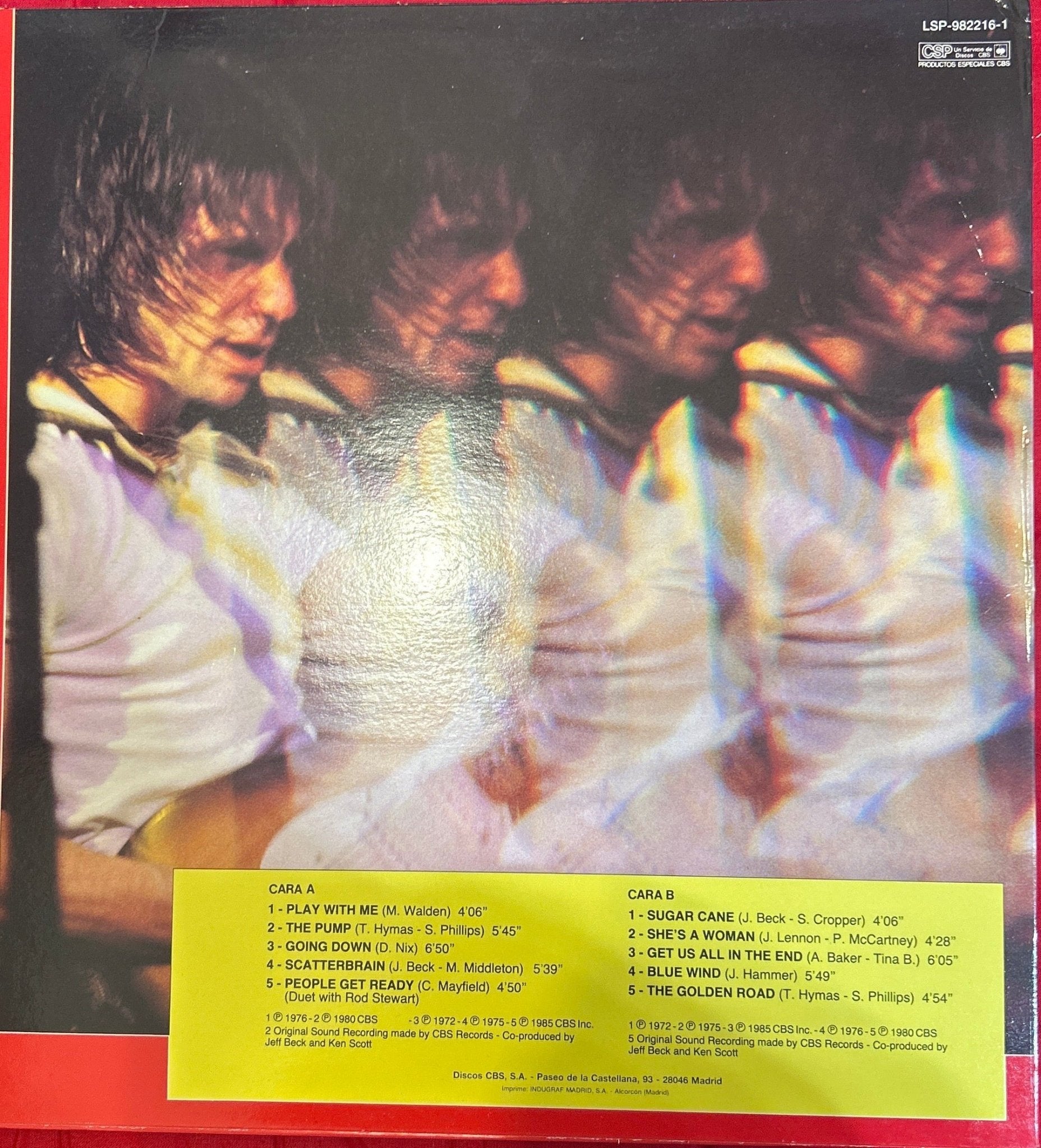 LP Jeff Beck – Blue Wind 2ª mano - DISCOS NAKASHA