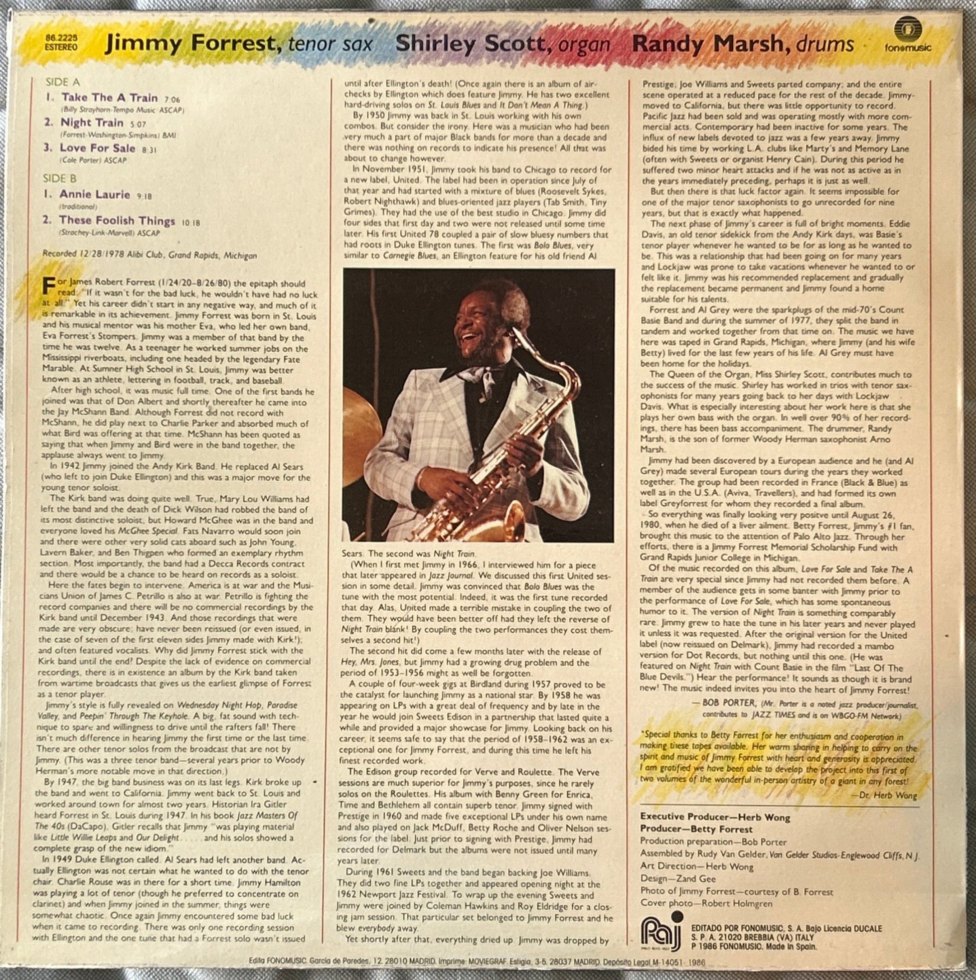 LP Jimmy Forrest ‎– Heart Of The Forrest 2ª Mano - DISCOS NAKASHA