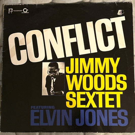 LP Jimmy Woods Sextet Featuring Elvin Jones ‎– Conflict Ed. Inglesa 2ª Mano - DISCOS NAKASHA
