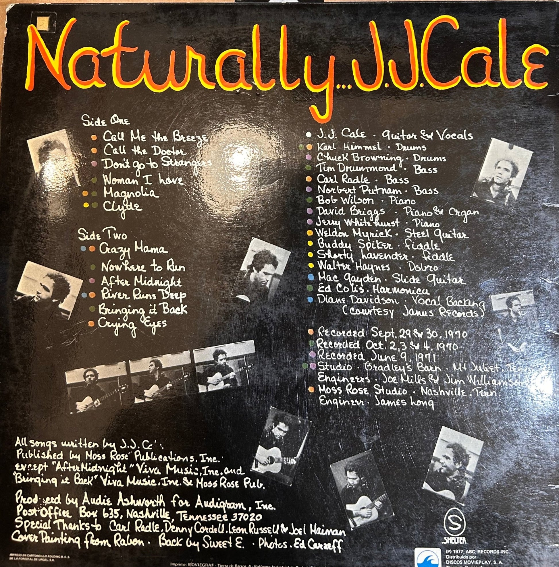 LP J.J. Cale – Naturally 2ª Mano - DISCOS NAKASHA
