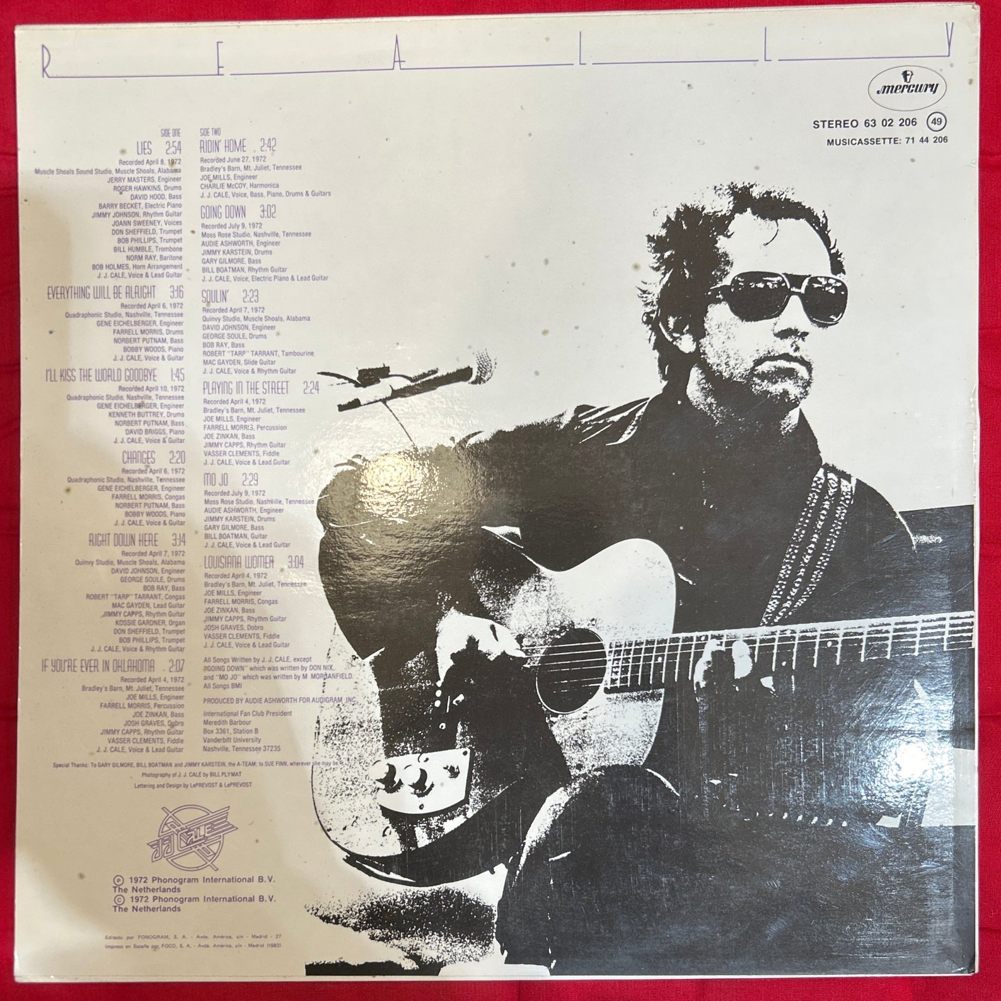 LP J.J. Cale ‎– Really 2ª Mano - DISCOS NAKASHA