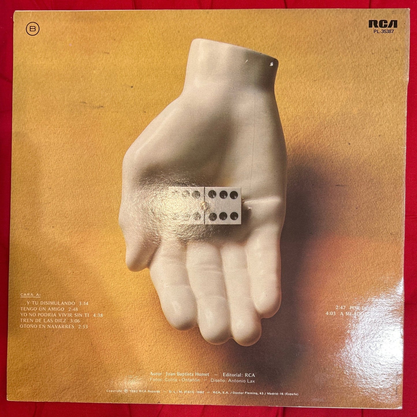 LP Joan Baptista Humet ‎– Amor De Aficionado 2ª Mano (Producto exclusivo recogida en tienda) - DISCOS NAKASHA