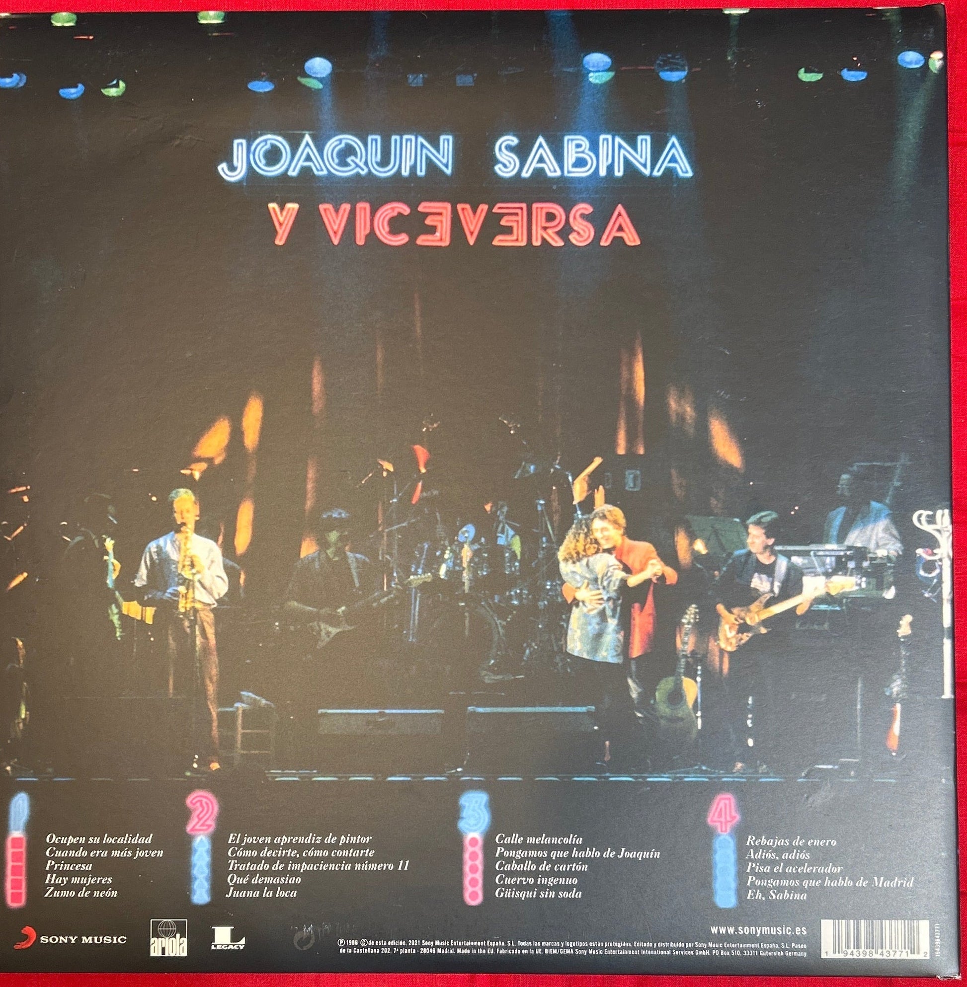 LP Joaquín Sabina Y Viceversa ‎– En Directo 2ª Mano - DISCOS NAKASHA