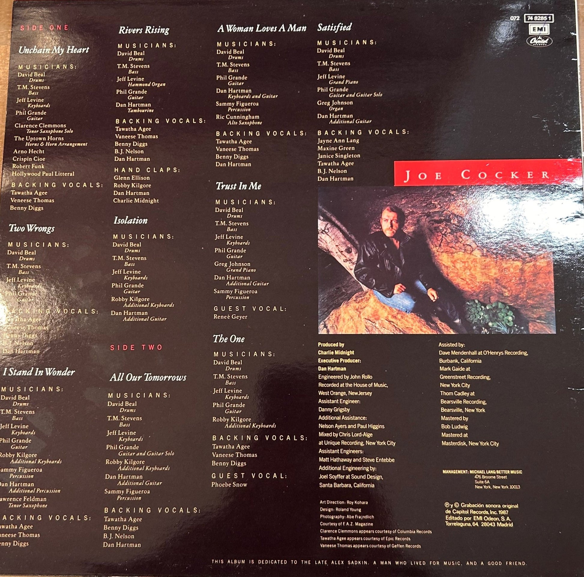 LP Joe Cocker ‎– Unchain My Heart 2ª Mano - DISCOS NAKASHA