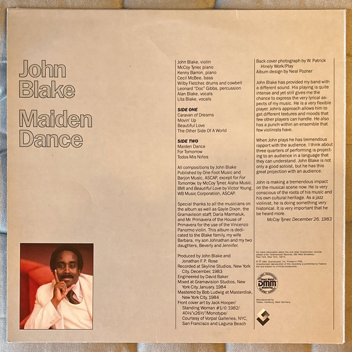 LP John Blake ‎– Maiden Dance 2ª Mano - DISCOS NAKASHA