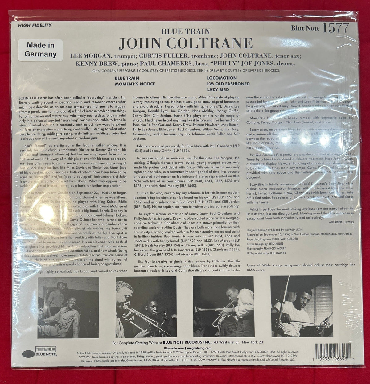 LP John Coltrane ‎– Blue Train Nuevo precintado - DISCOS NAKASHA